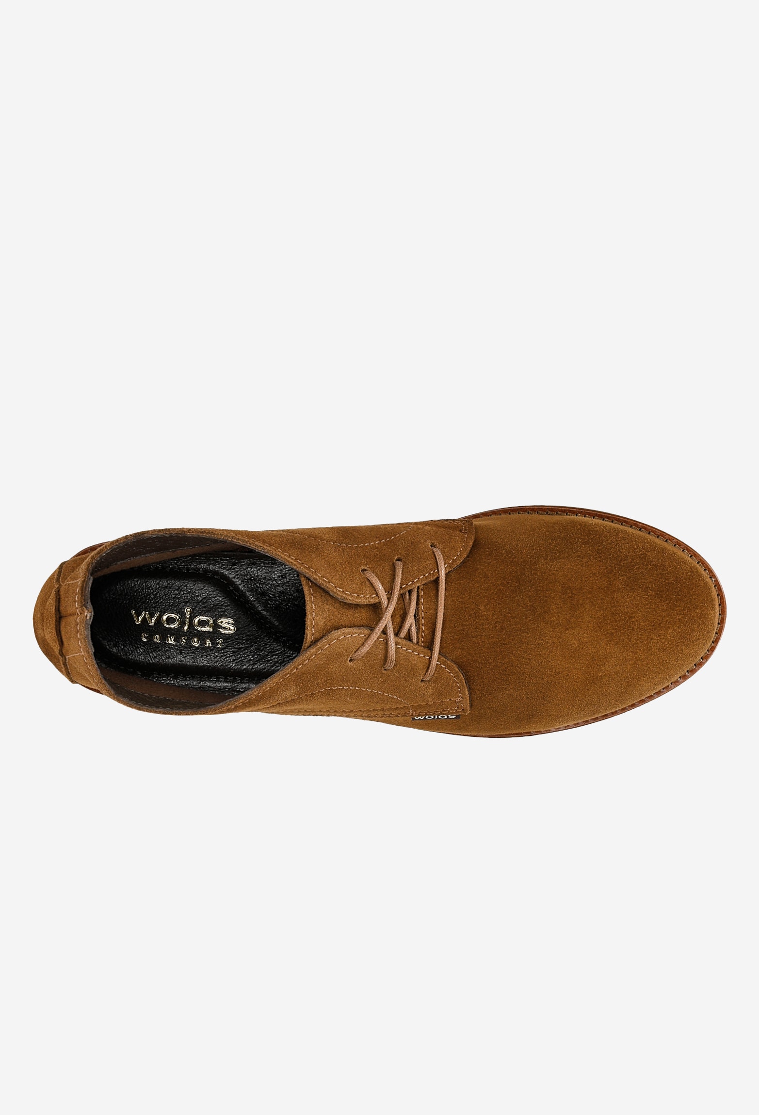 Wygodne, skórzane trzewiki damskie granatowe