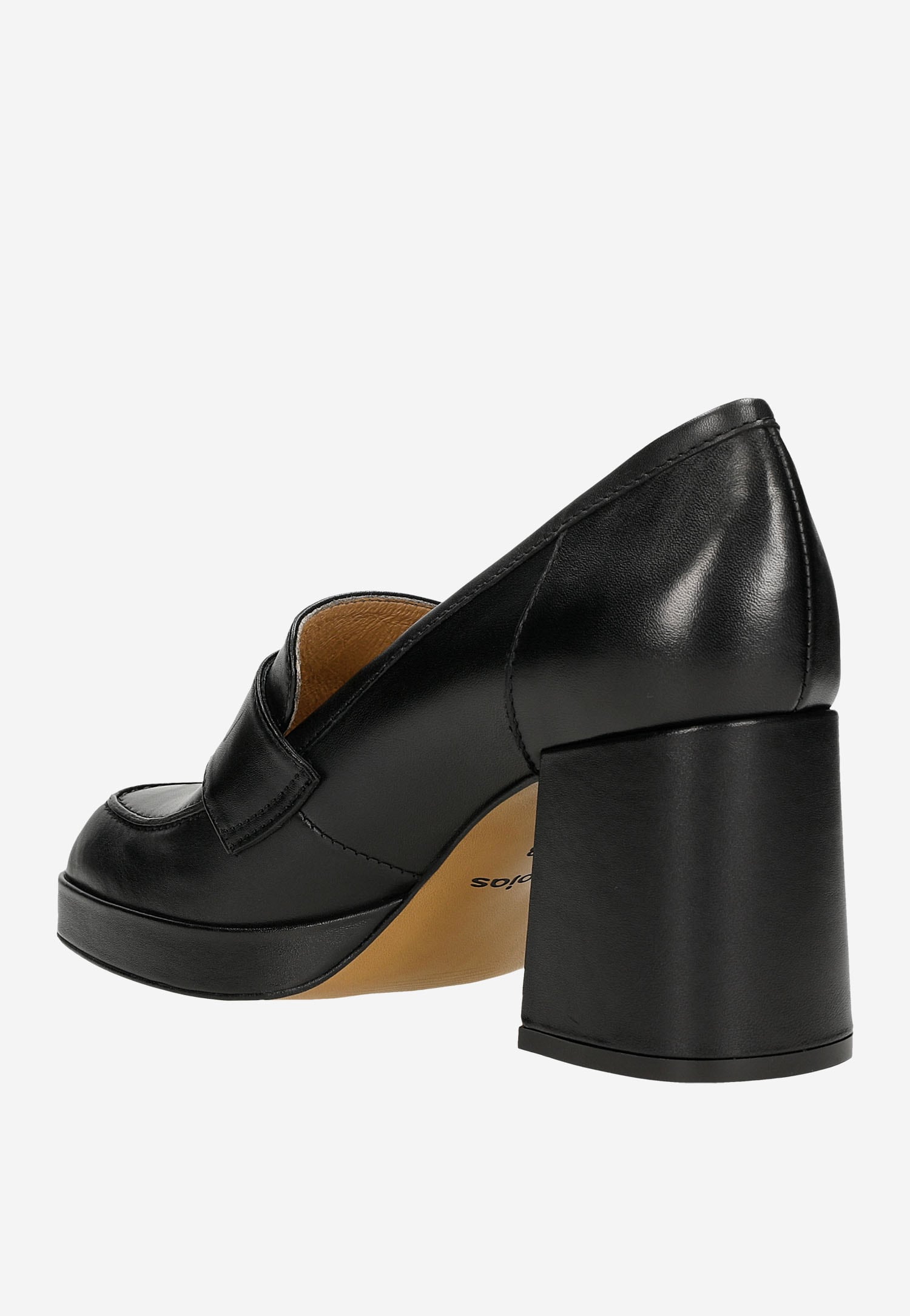 Zielone mokasyny damskie na słupku