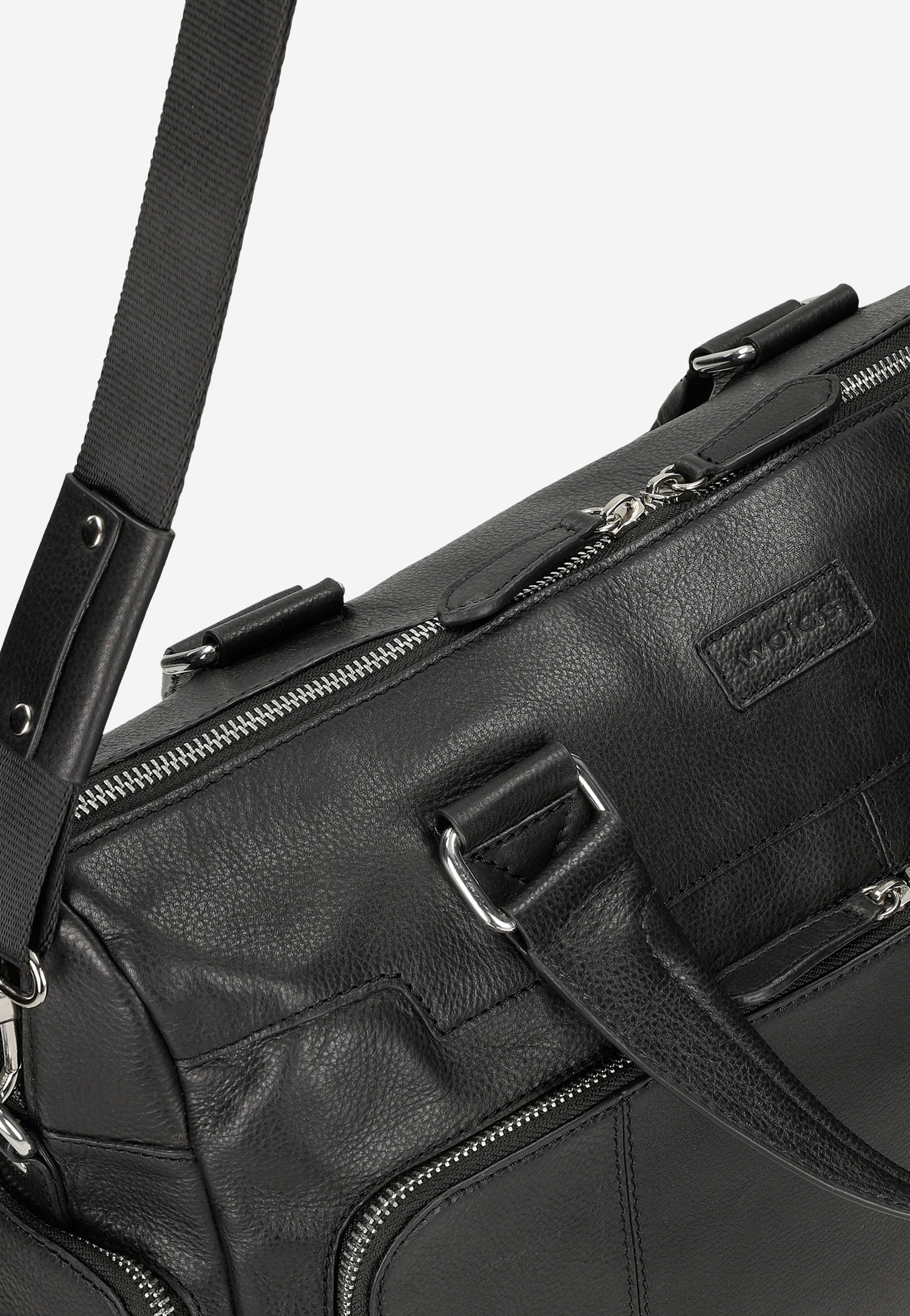 Duża weekendowa torba męska ze skóry licowej