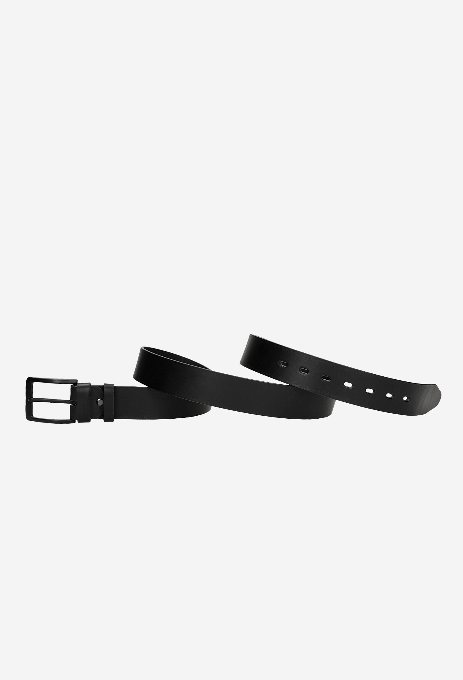 Pasek męski z klamrą w kolorze czarnym