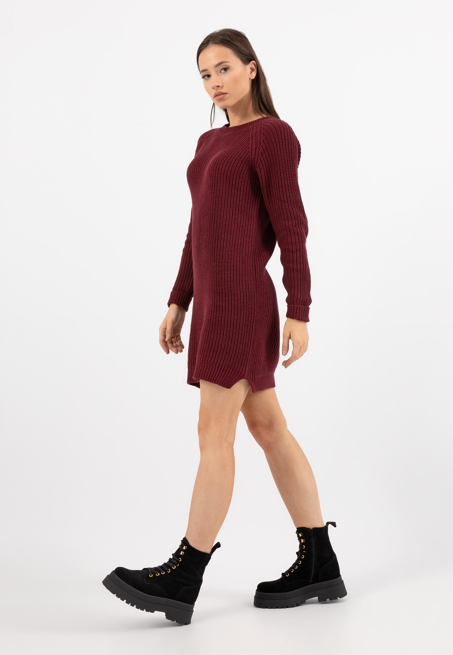 Beżowe trzewiki damskie na masywnej podeszwie