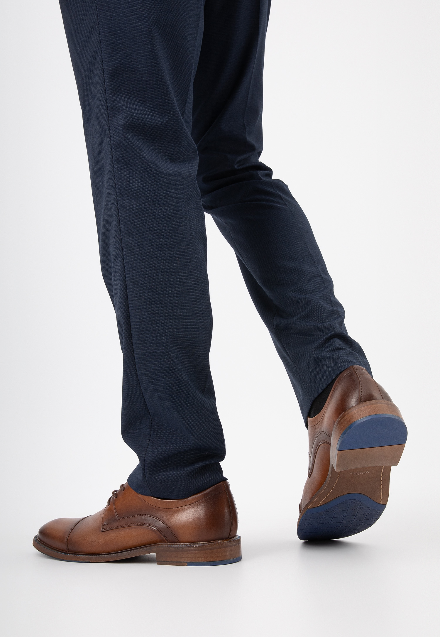 Eleganckie jasnobrązowe półbuty męskie