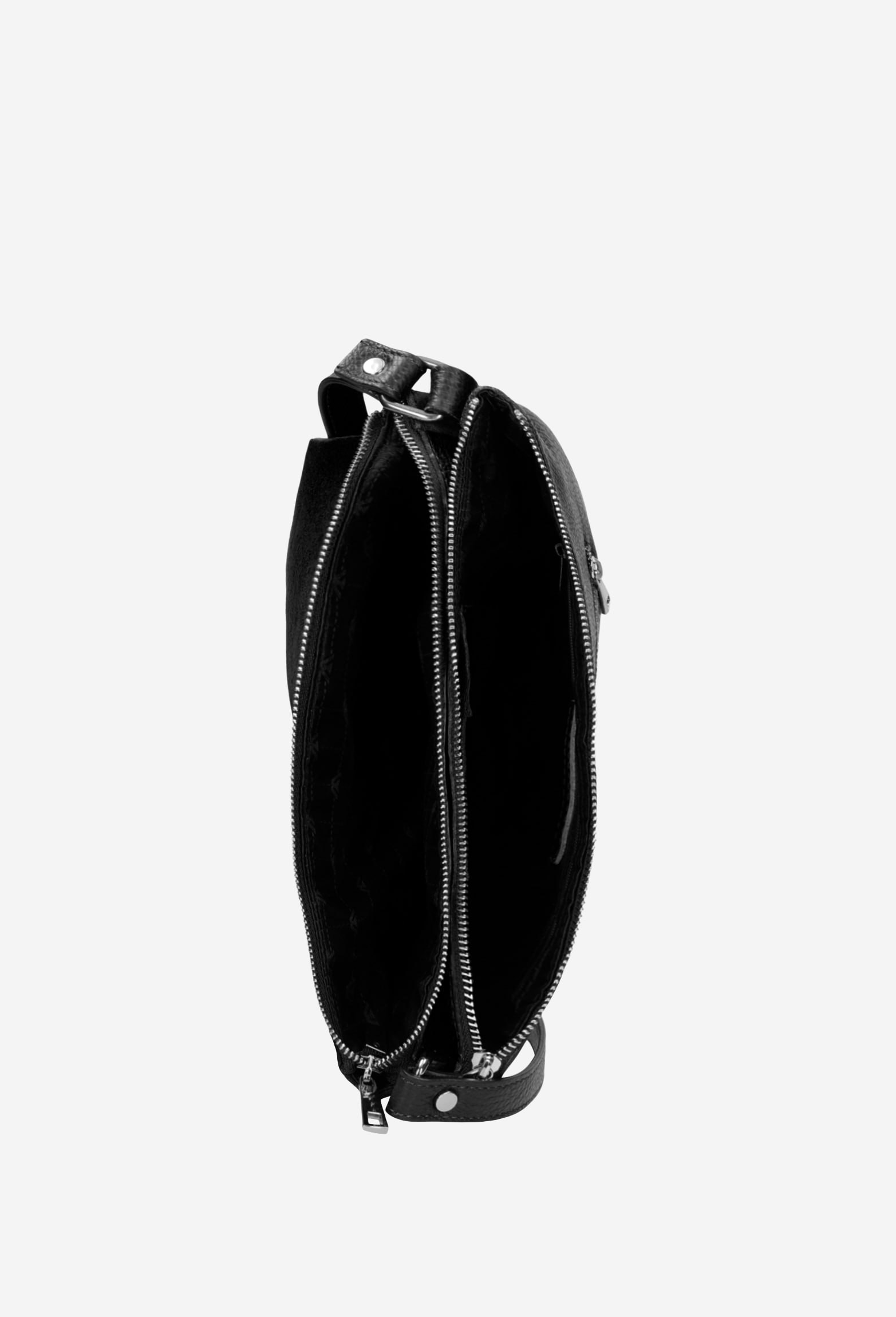 Niewielka beżowa torebka damska z łączonych skór