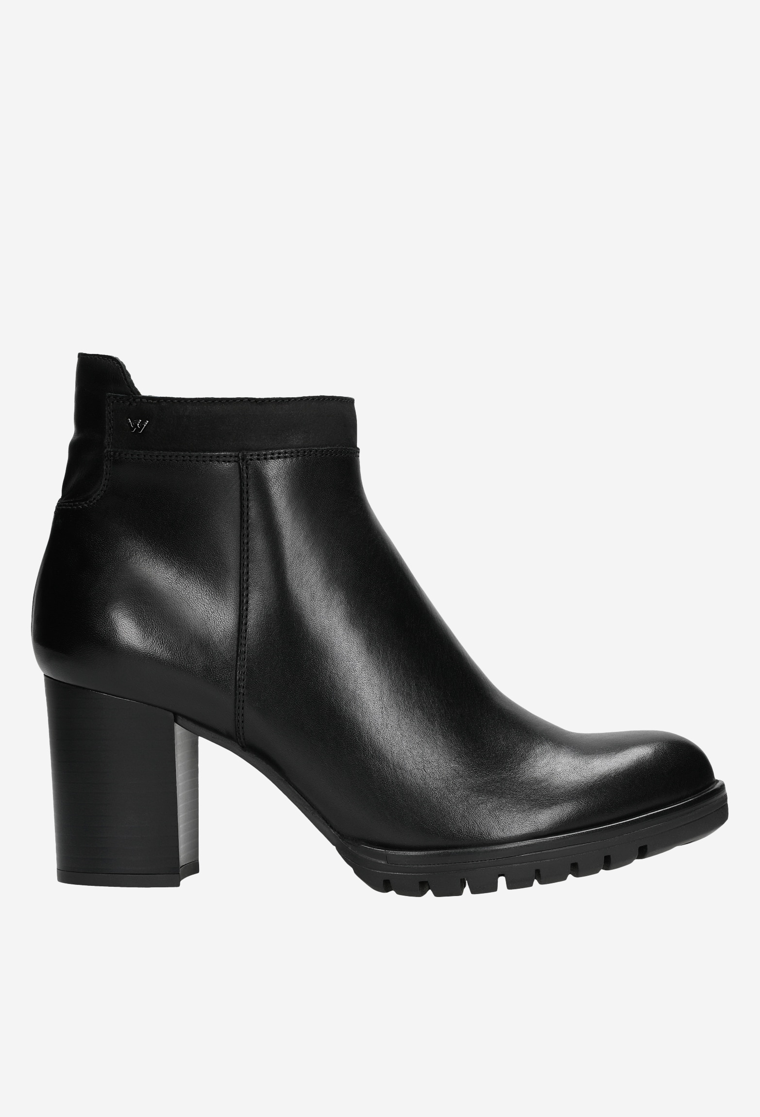 Czarne eleganckie botki damskie na zimę