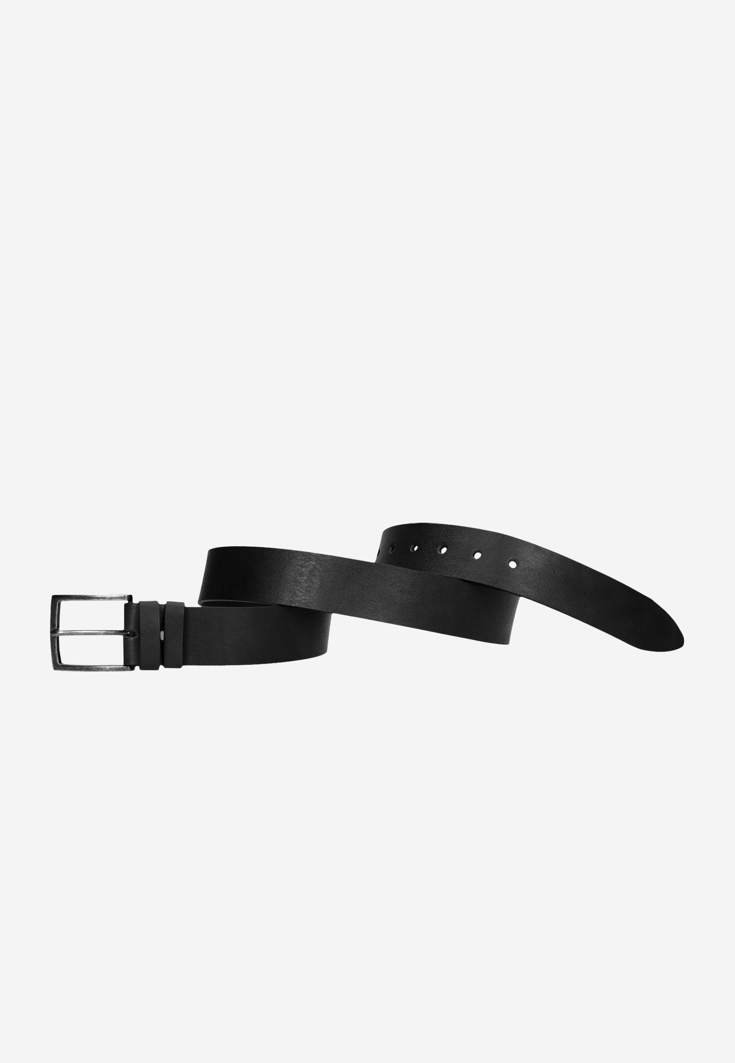 Brązowy pasek męski wykonany z gładkiej skóry licowej