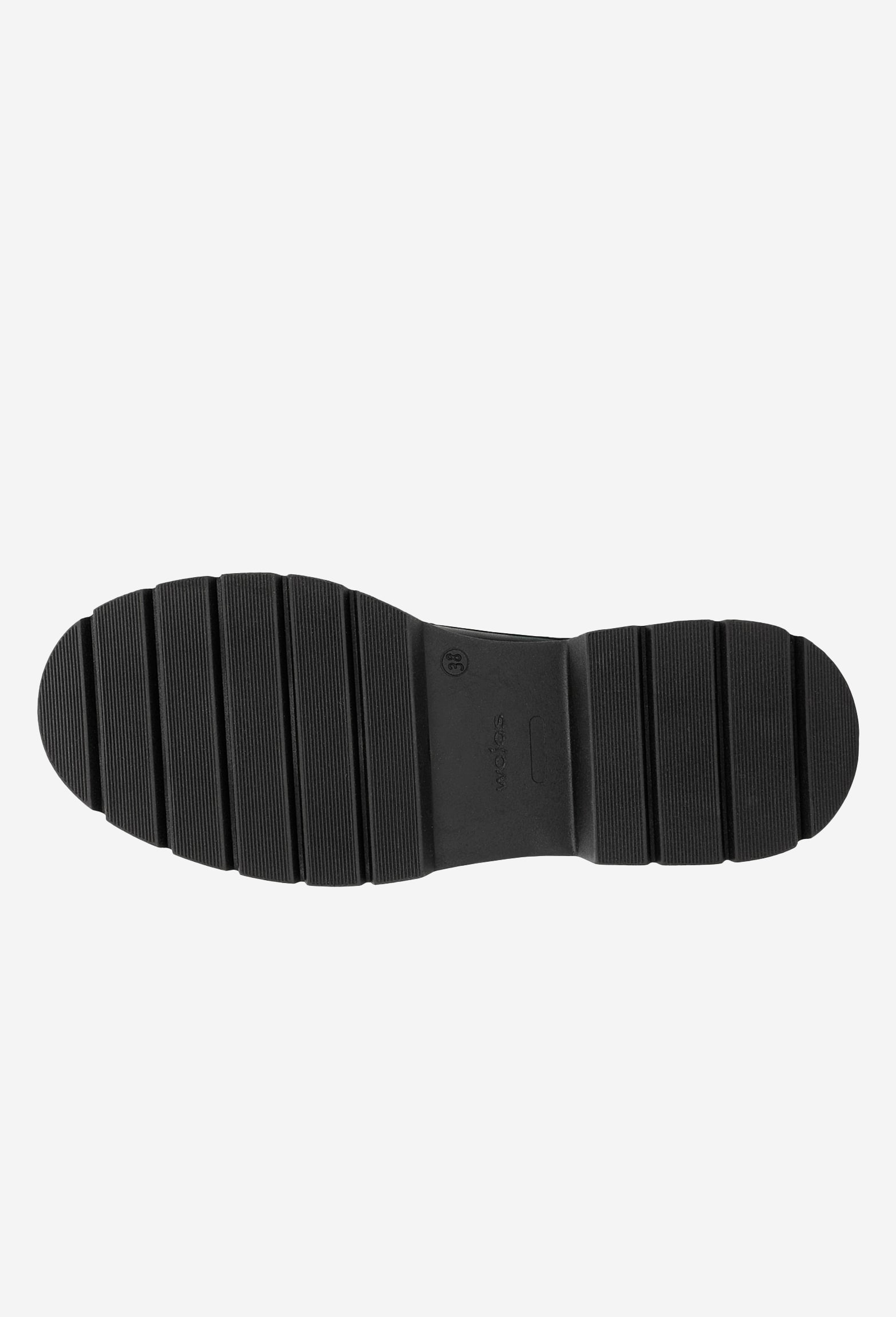 Czarne sznurowane półbuty damskie z gładkiej skóry licowej