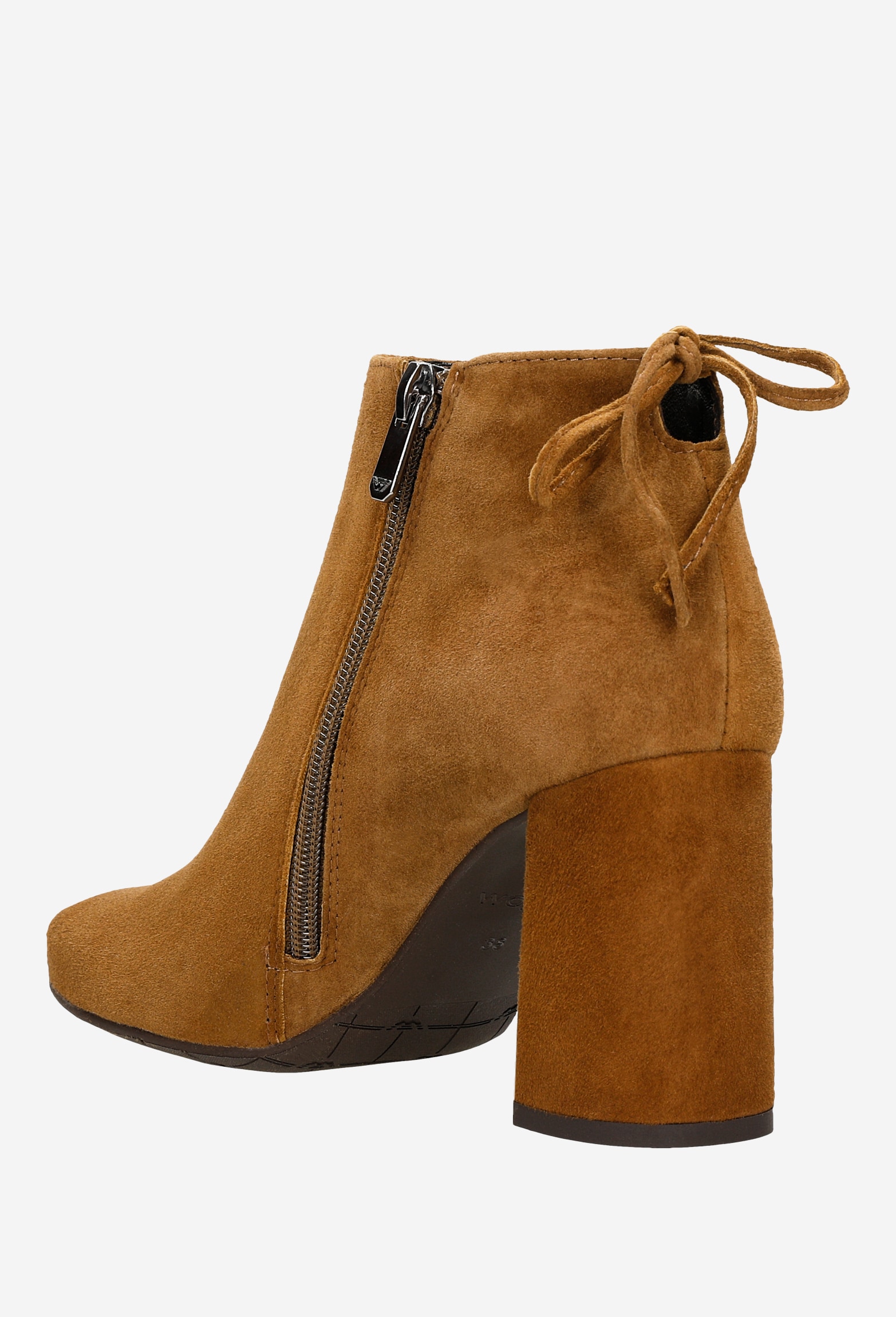 Czarne skórzane botki damskie na słupku z noskiem w szpic