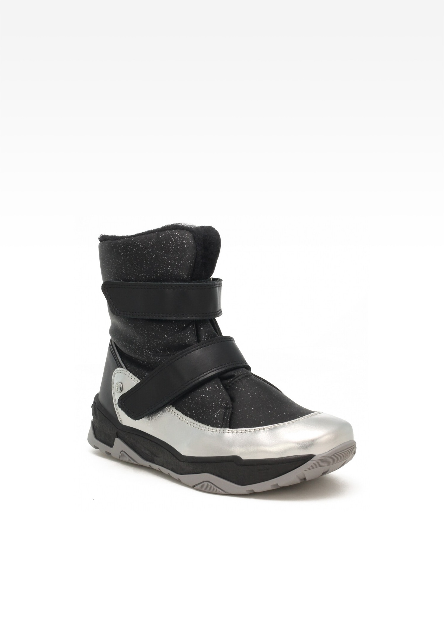 śniegowce BARTEK 17077005, dla dziewcząt, biało-czarne