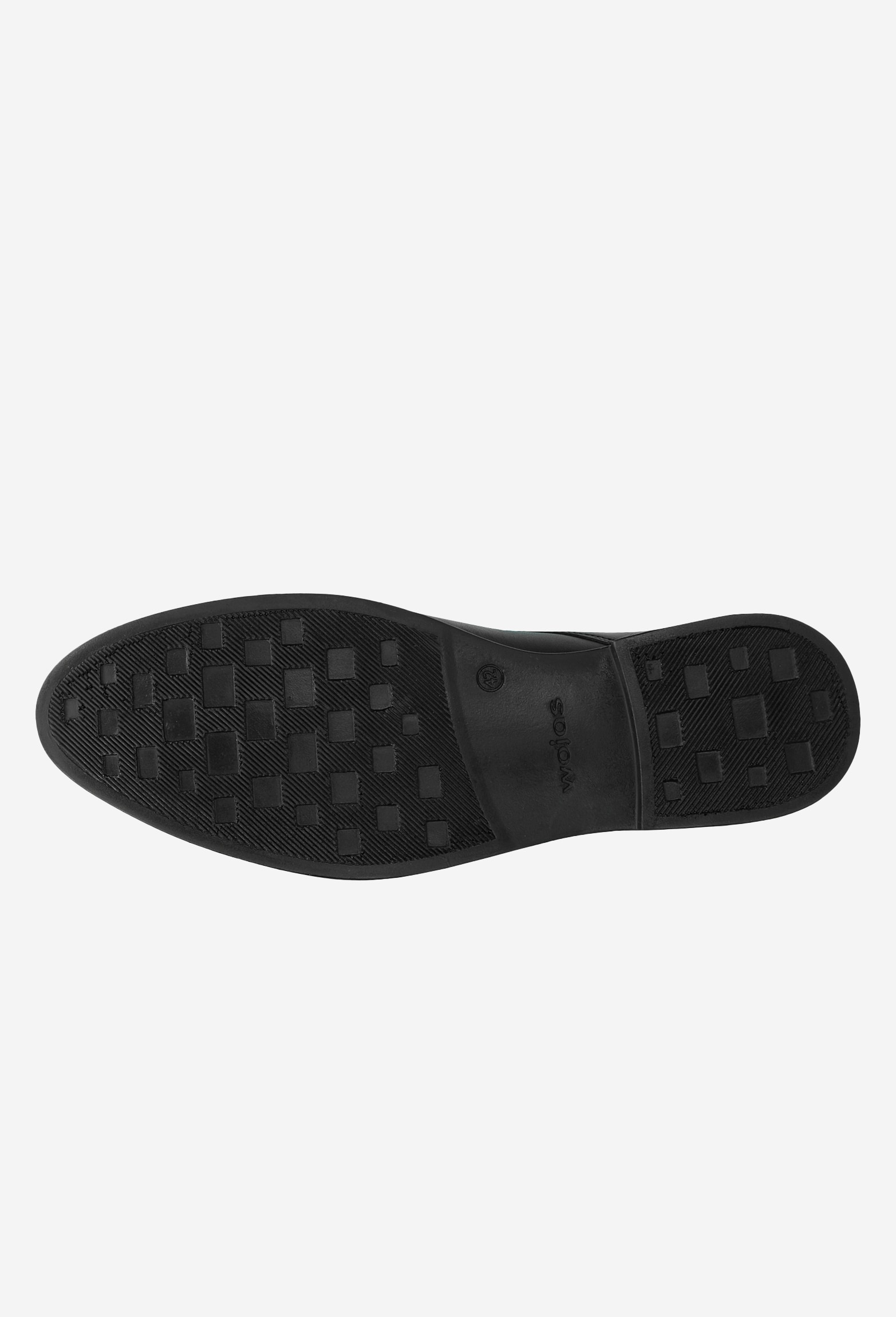 Czarne sznurowane półbuty męskie