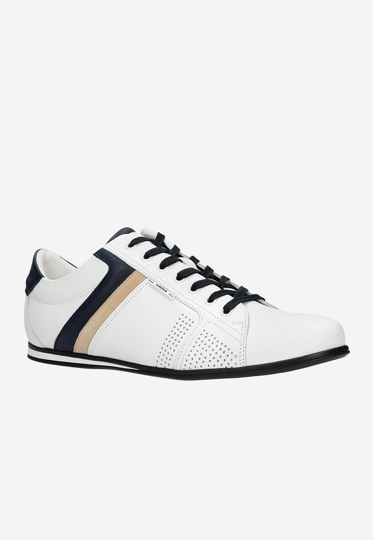 Czarne klasyczne półbuty męskie ze skóry licowej