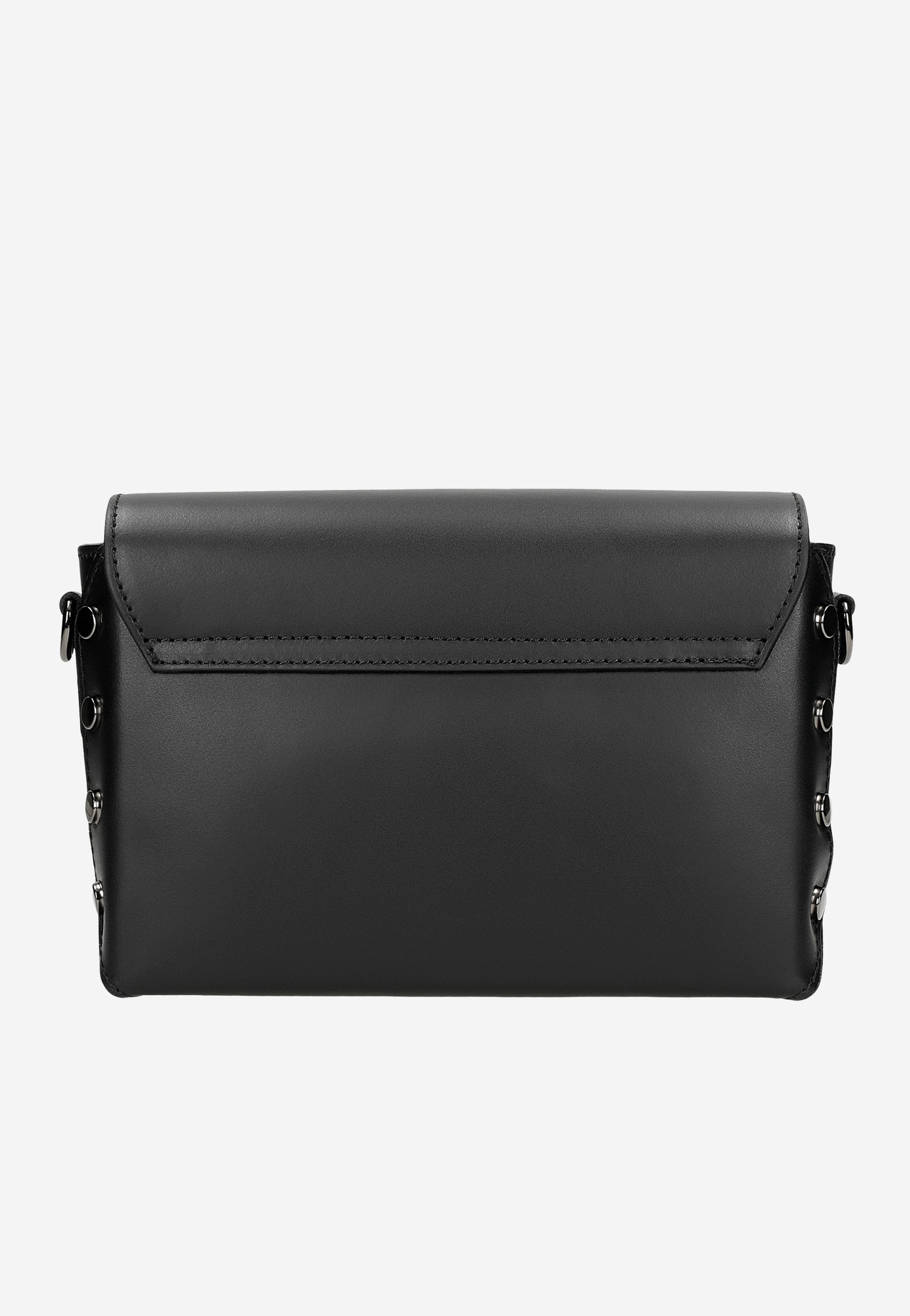 Czarna wizytowa torebka damska ze skóry licowej