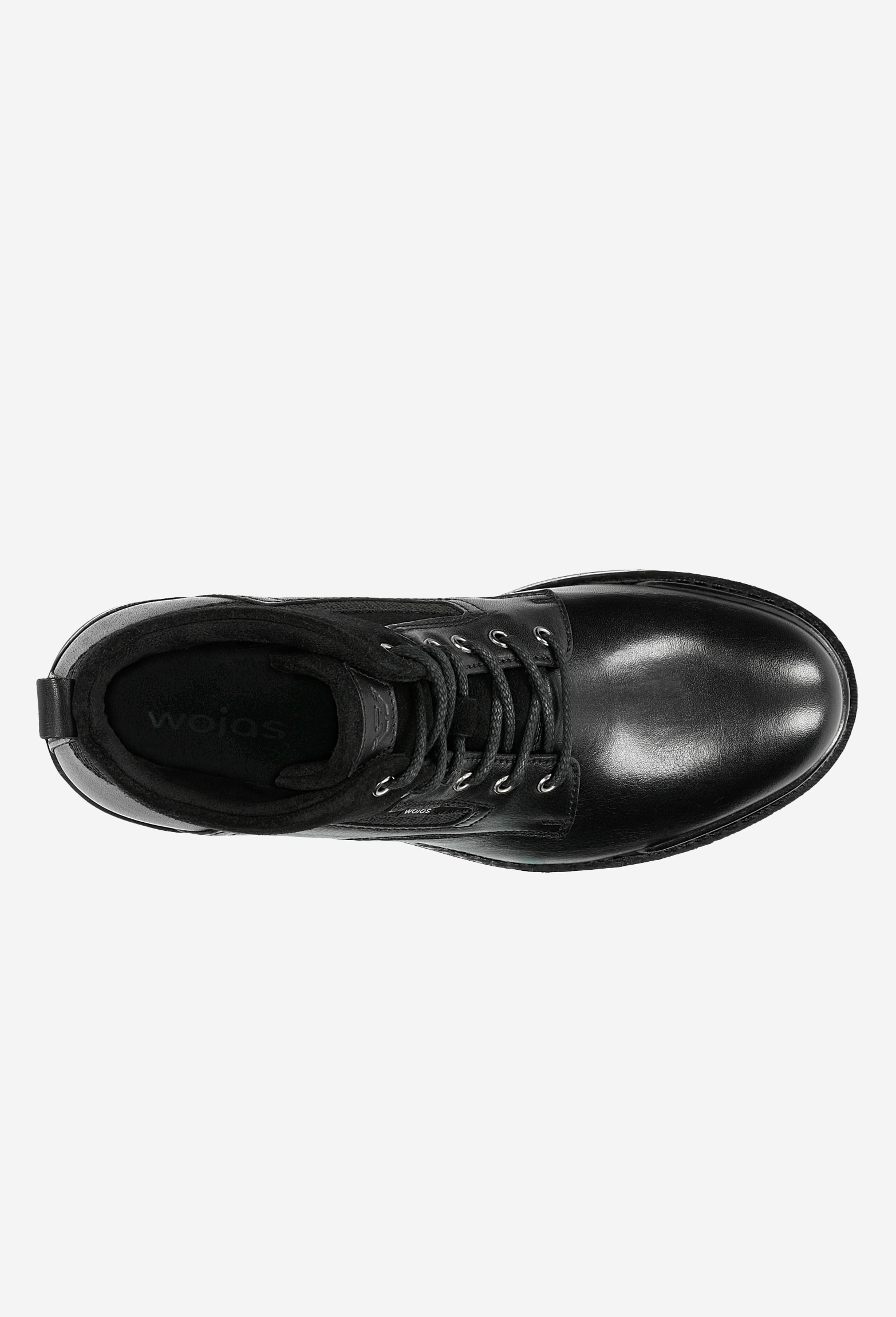 Czarne ocieplane trzewiki męskie typu workery