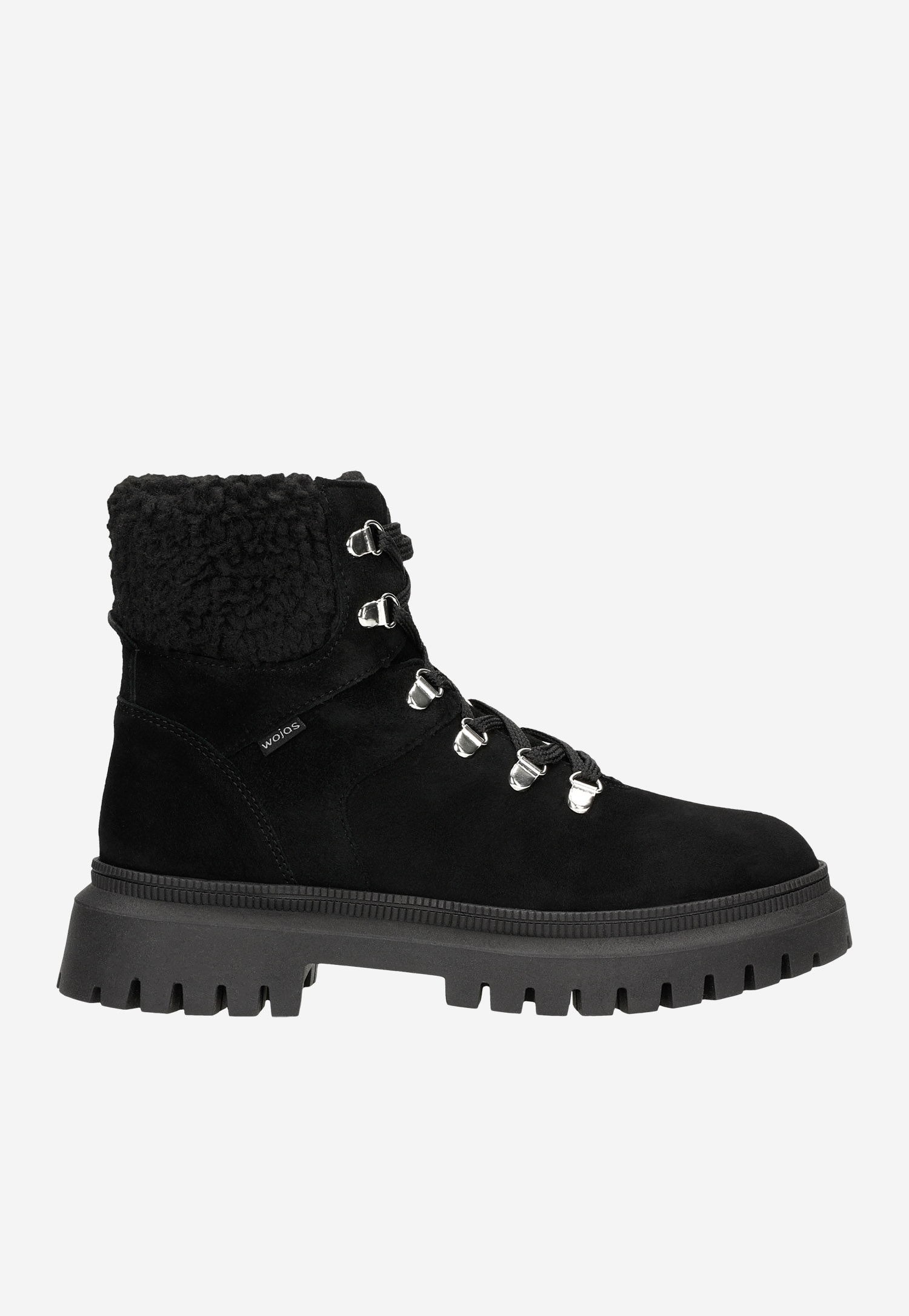 Beżowe ocieplane trzewiki damskie ze skóry licowej