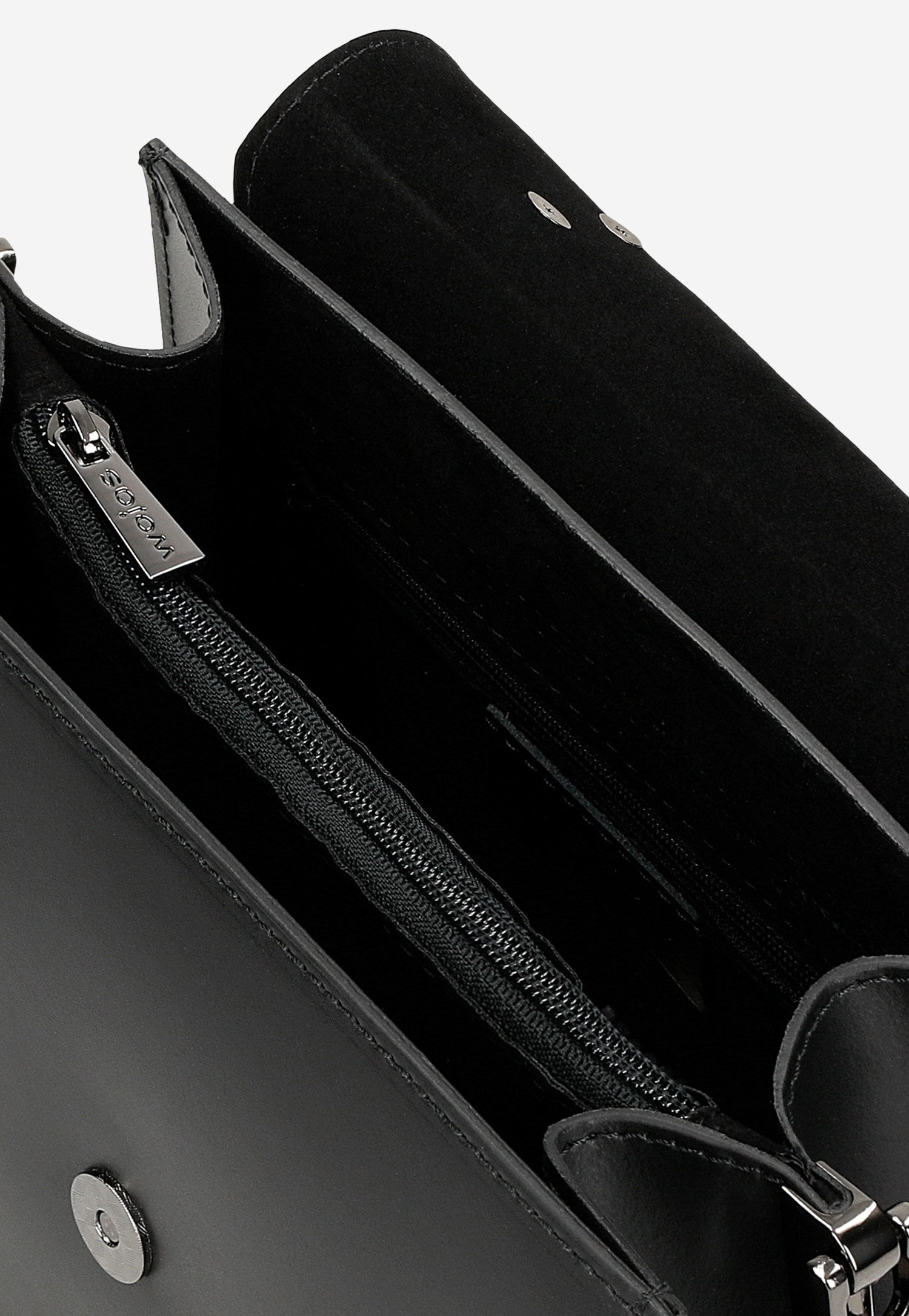 Jasnobrązowa torebka damska kuferek z gładkiej skóry licowej