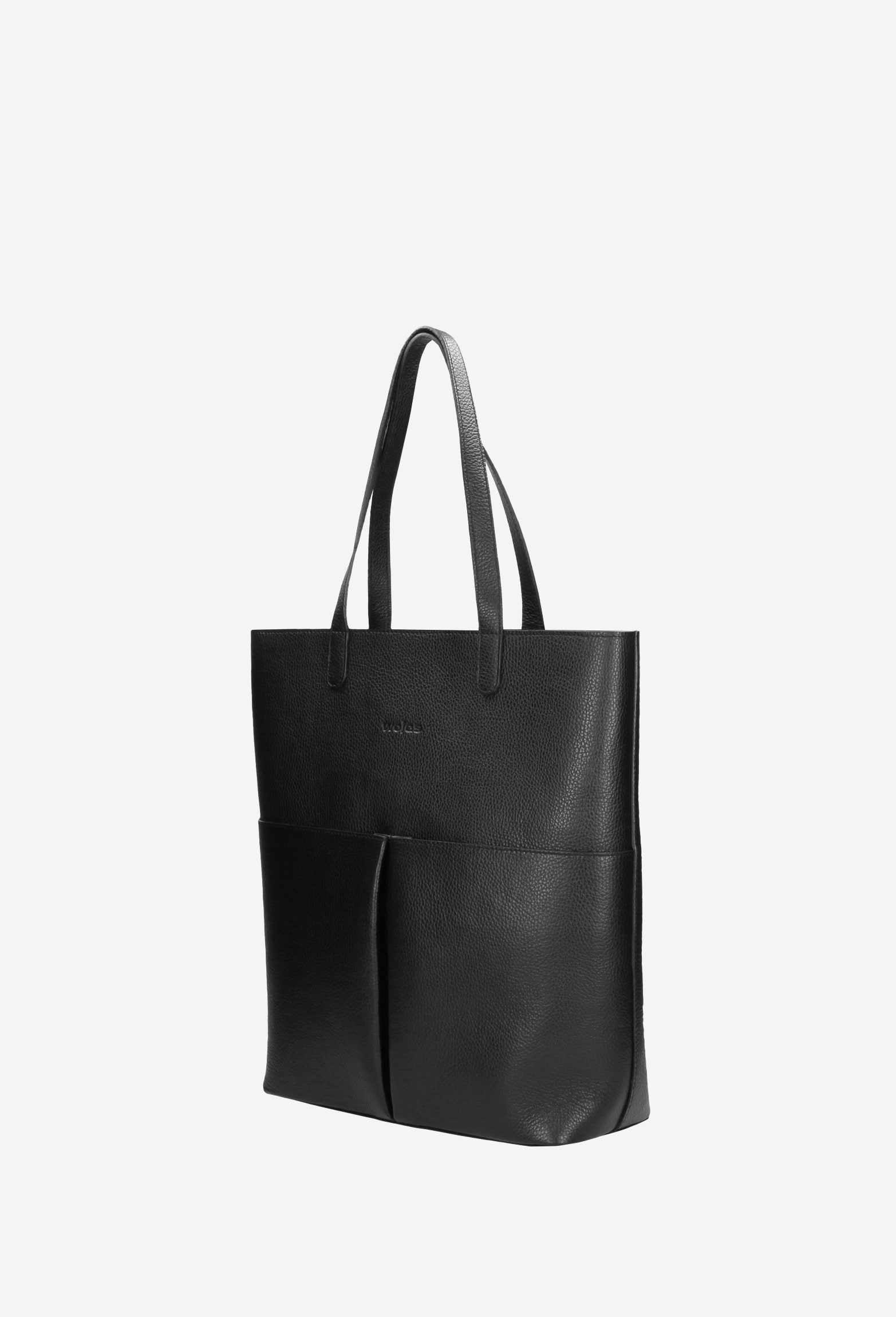 Pojemna skórzana shopperka damska w kolorze brązowym