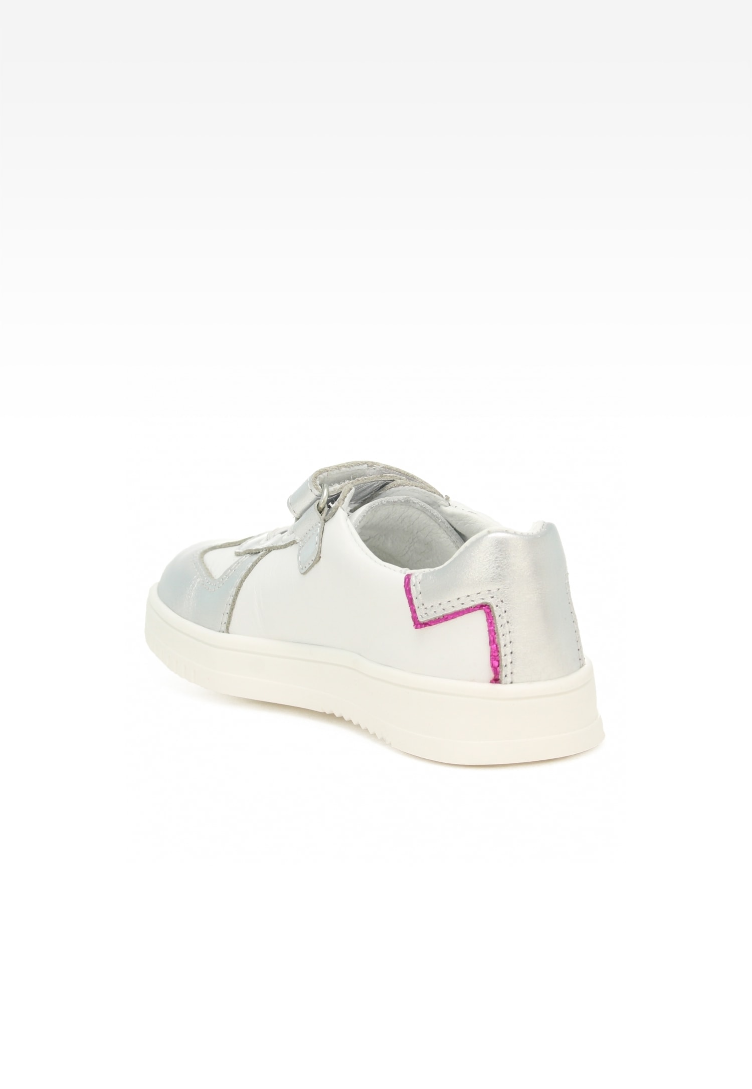 Półbuty BARTEK 15326004, dla dziewcząt, biało-srebrny