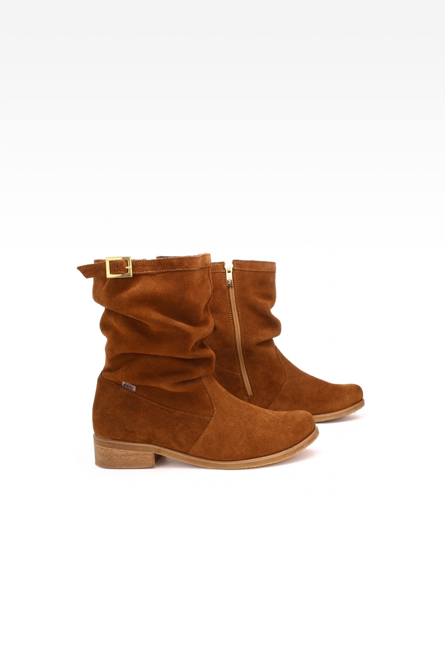 Botki Wojas x Bartek 8440363, dla dziewcząt, brązowy