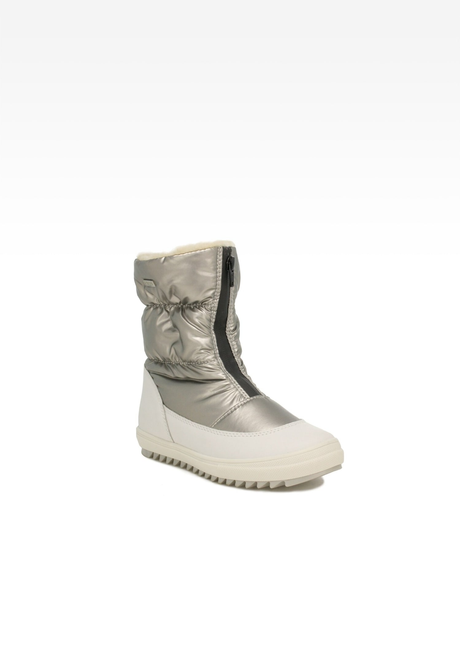 śniegowce BARTEK 14405023, dla dziewcząt, srebrno-biały