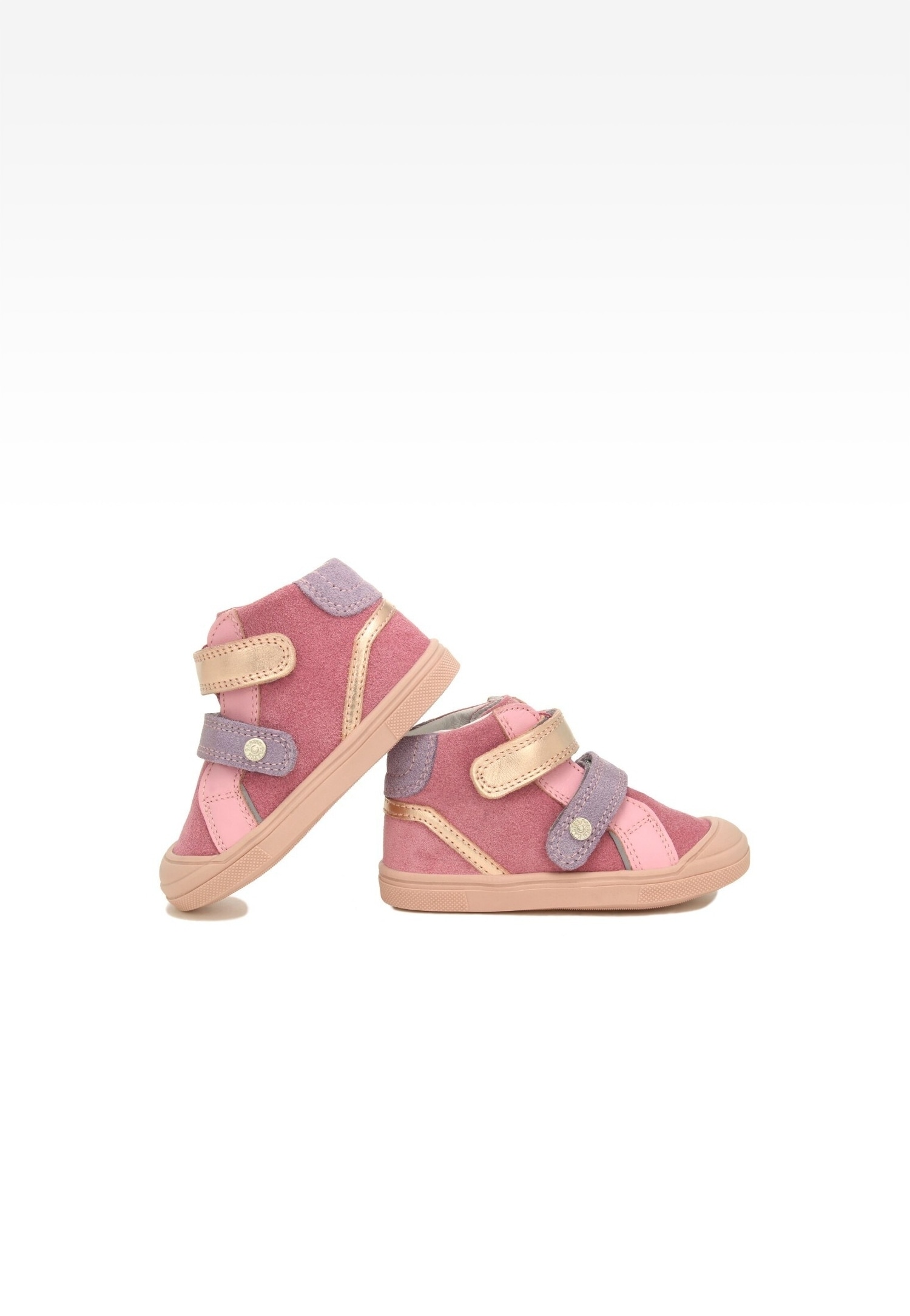 Trzewiki BARTEK 11596011, dla dziewcząt, różowo-złoty