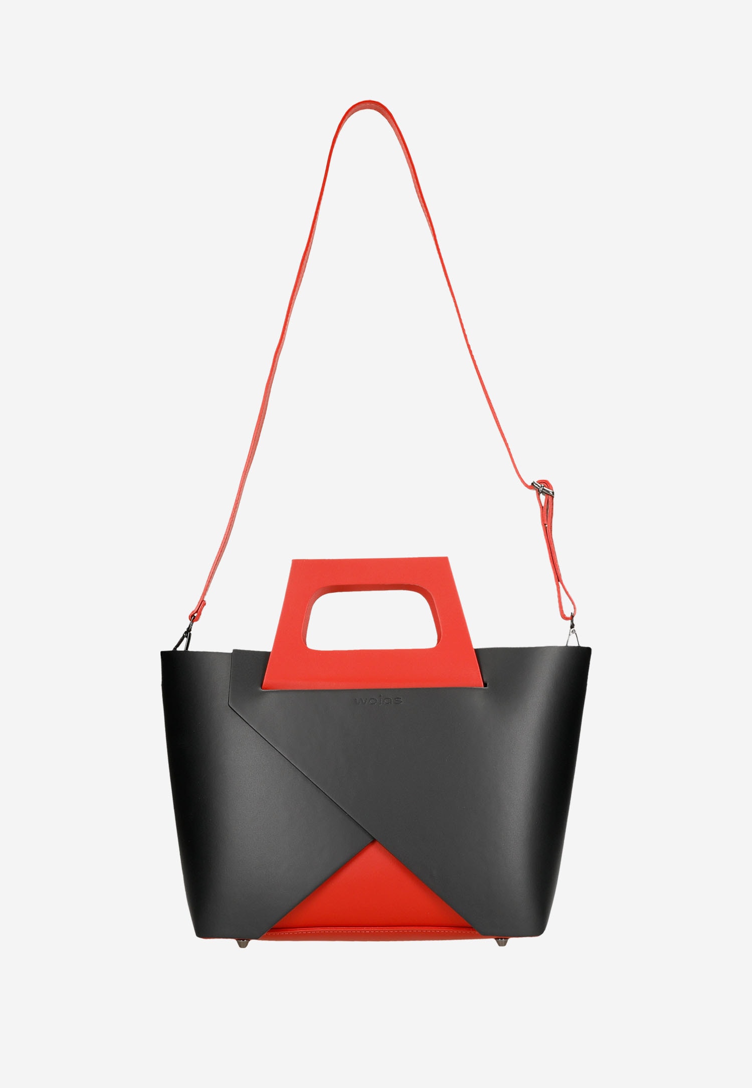 Beżowy sztywny kuferek damski z brązowymi elementami