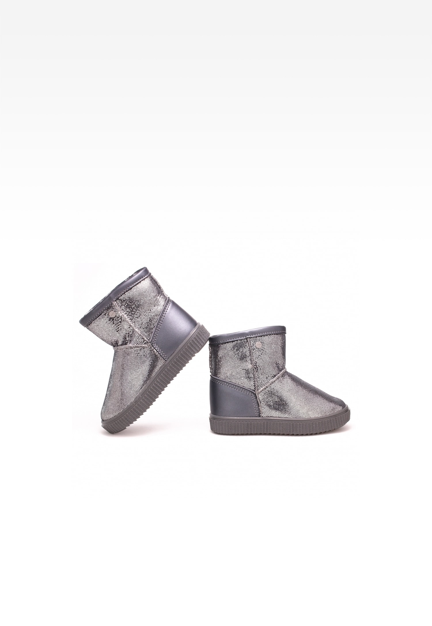 Botki ocieplane BARTEK 7037-BAX0, dla dziewcząt, srebrny