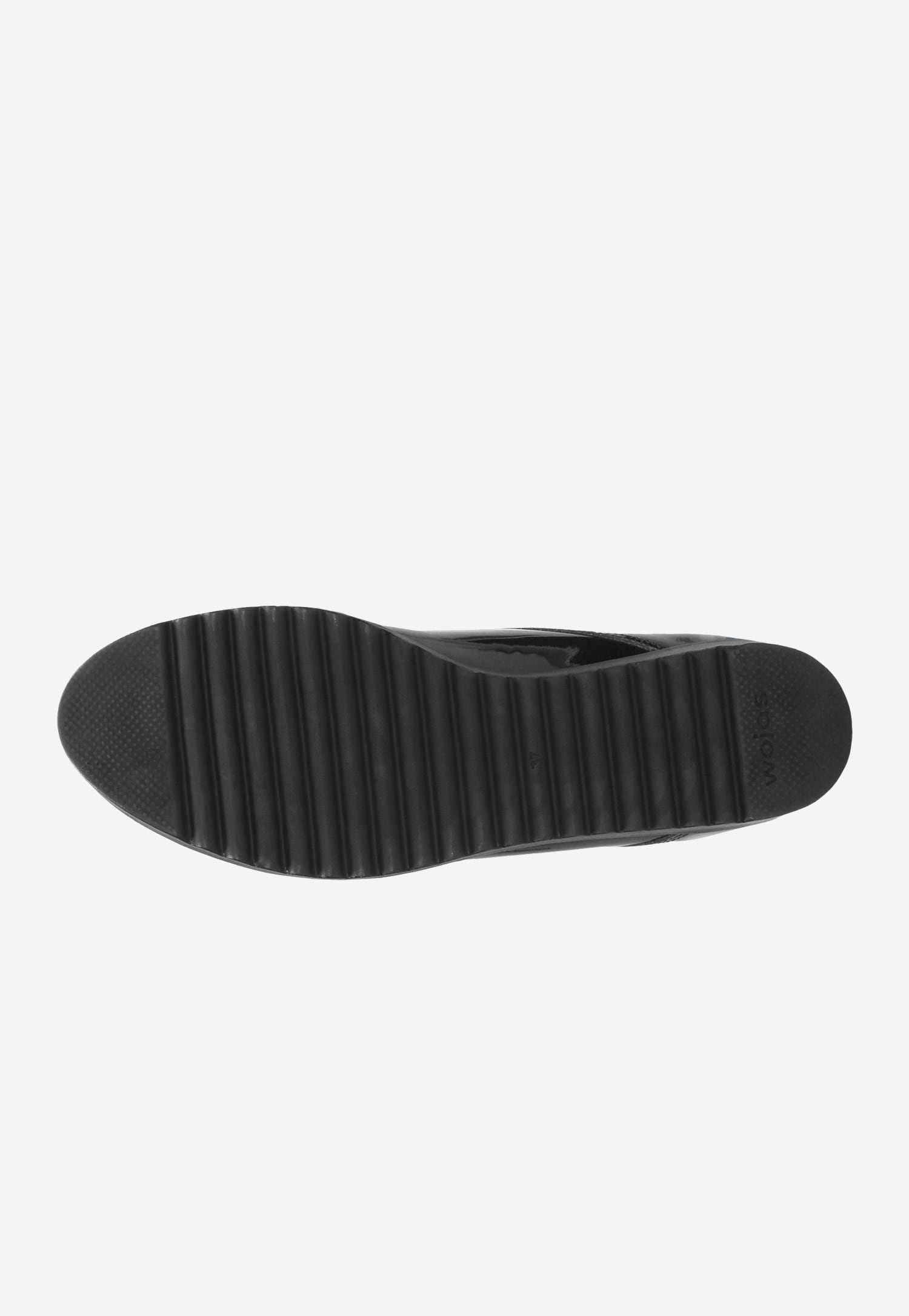 Czarne półbuty damskie