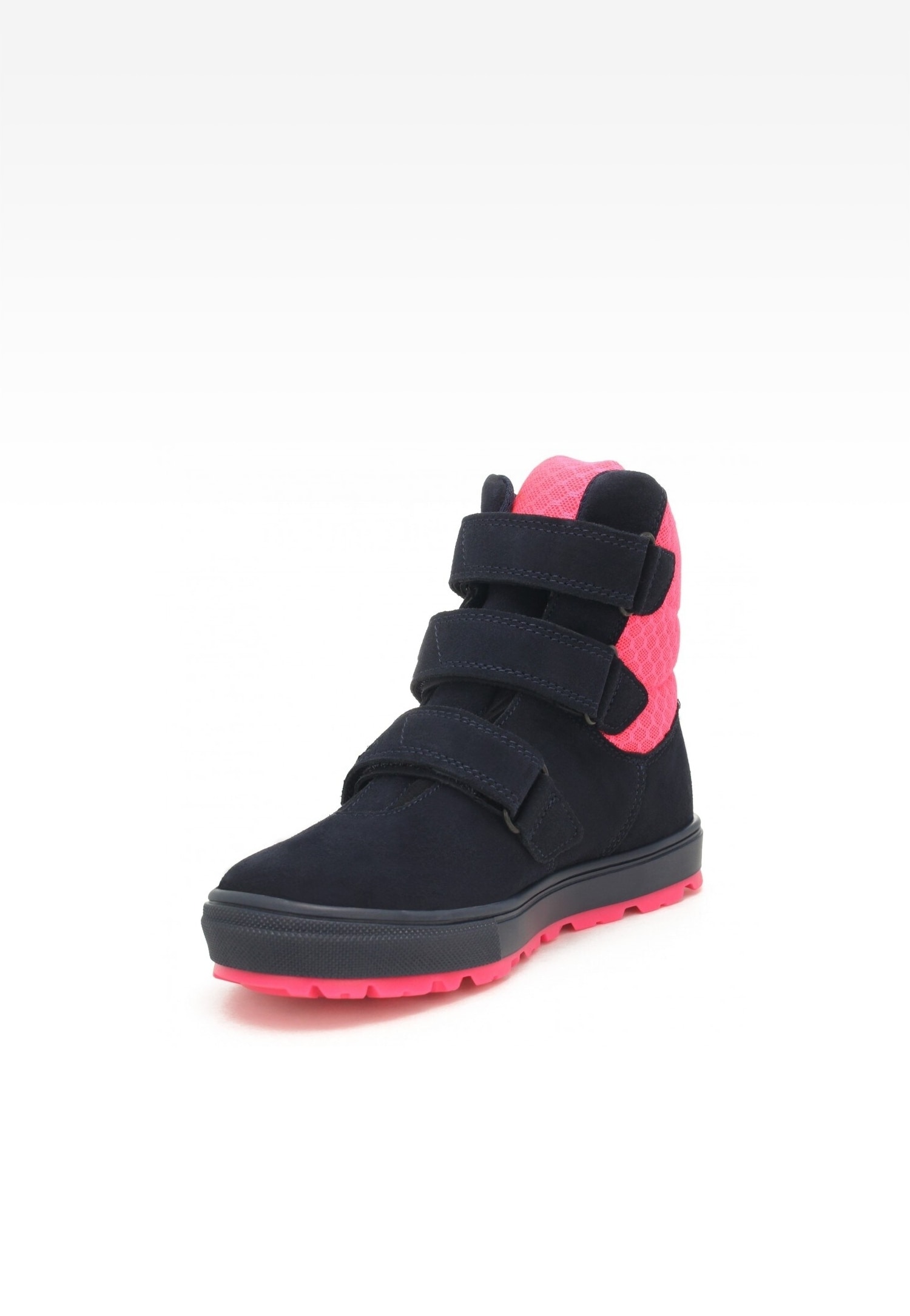 Trzewiki ocieplane BARTEK 14319007, dla dziewcząt, granatowo-różowy