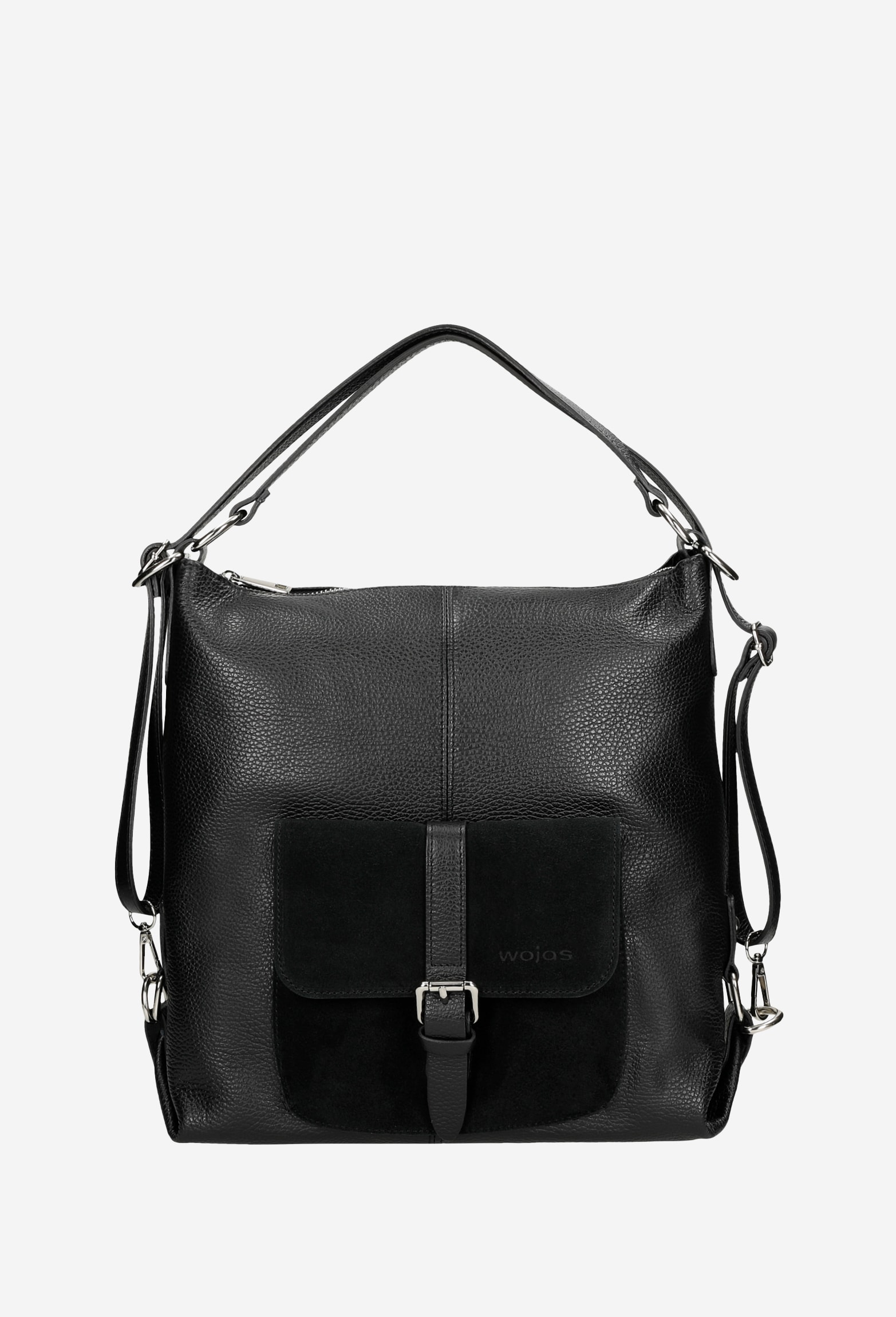 Beżowa skórzana torebka plecak 2w1