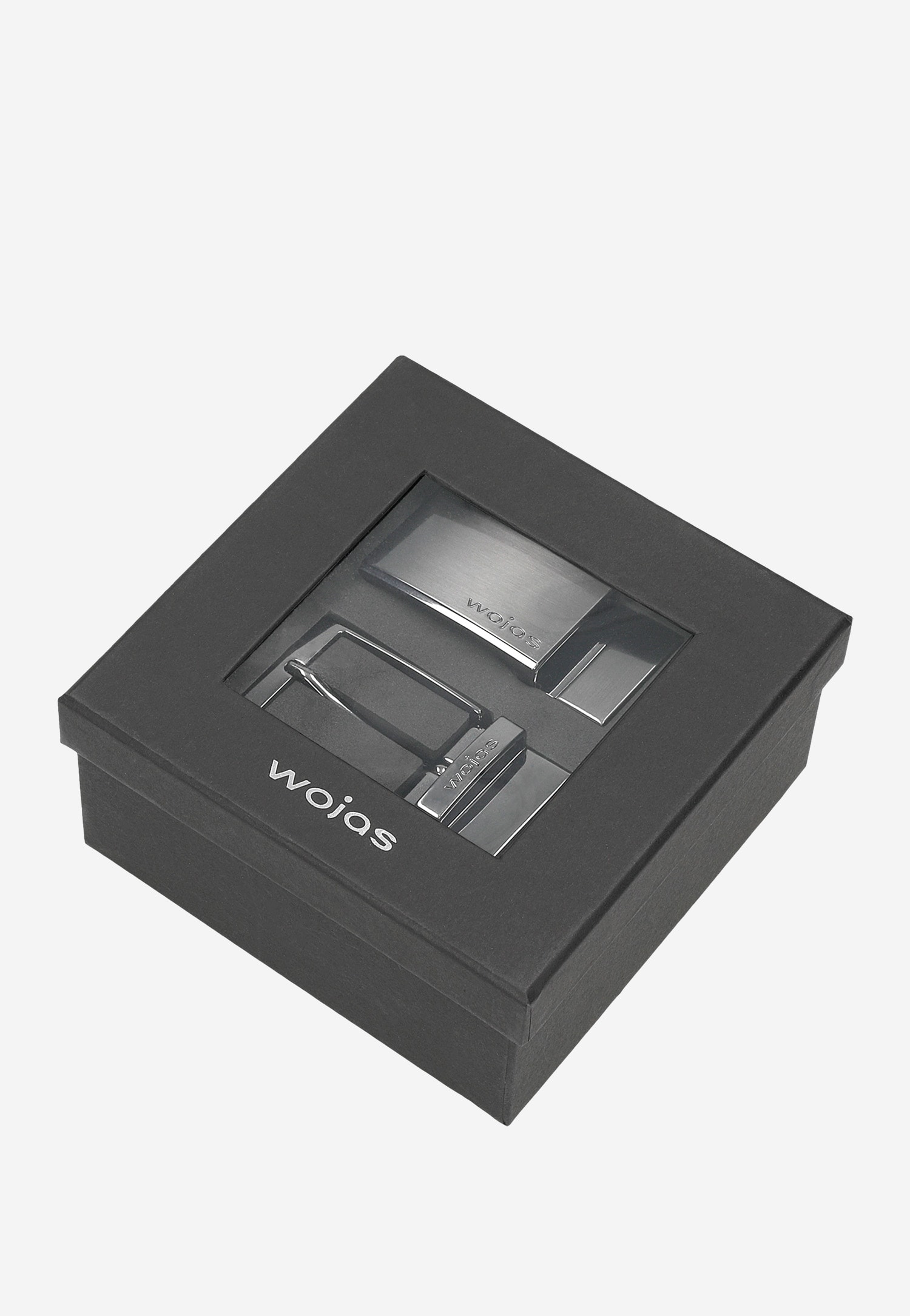 Czarno-granatowy zestaw prezentowy z dwustronnym paskiem