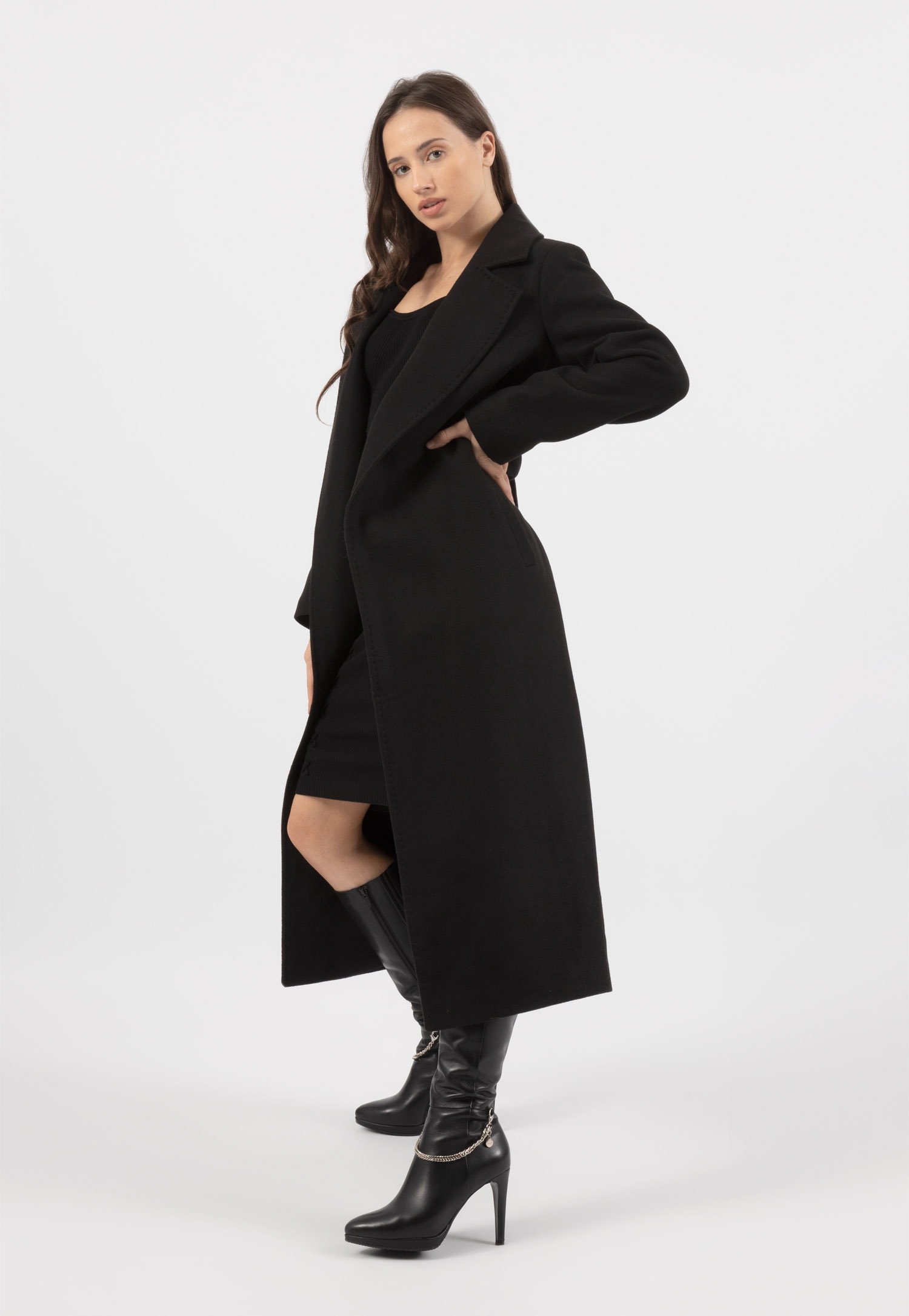 RELAKS płaszcz damski beżowy