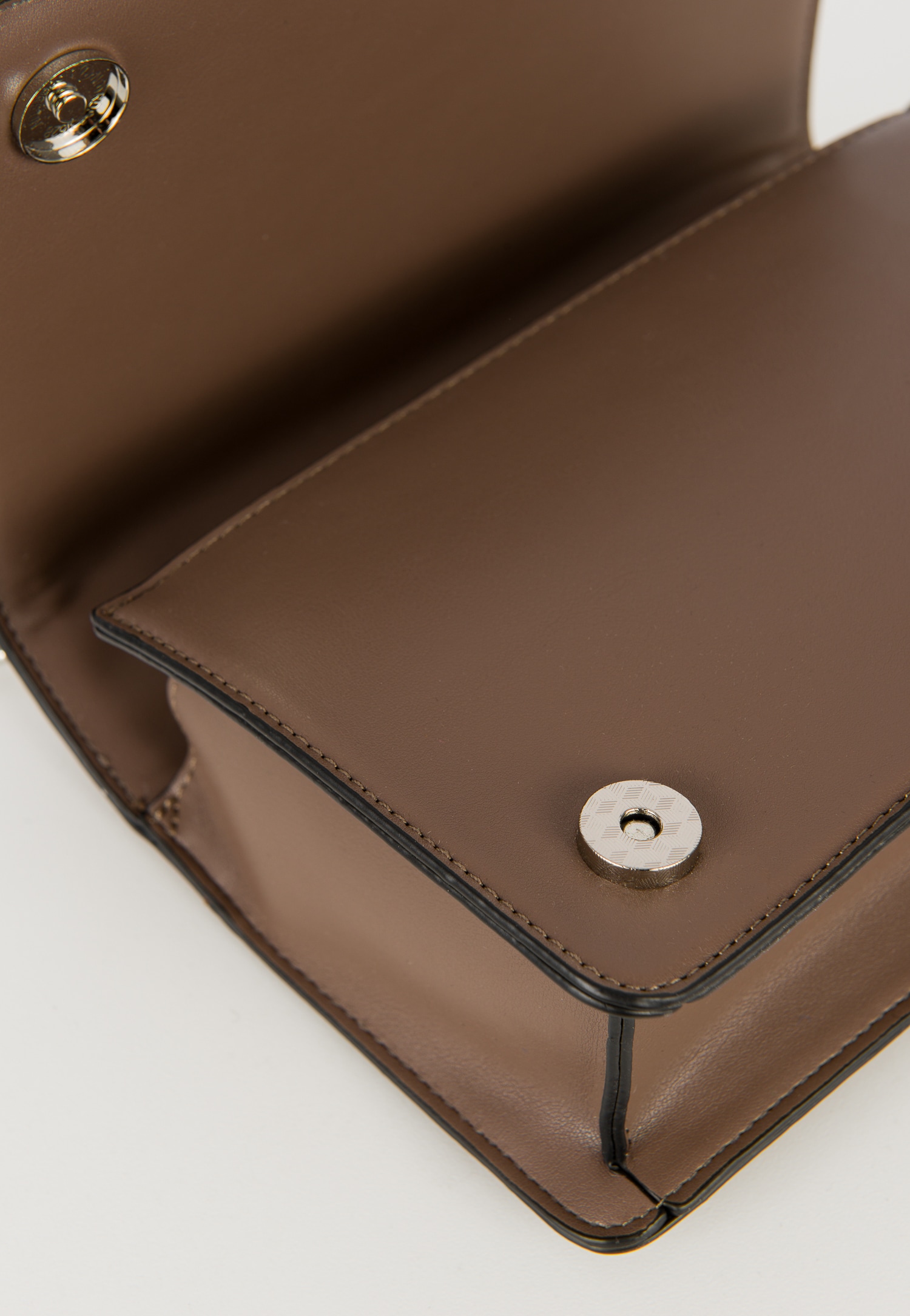 WJS beżowa torebka damska z ciemniejszą obramówką