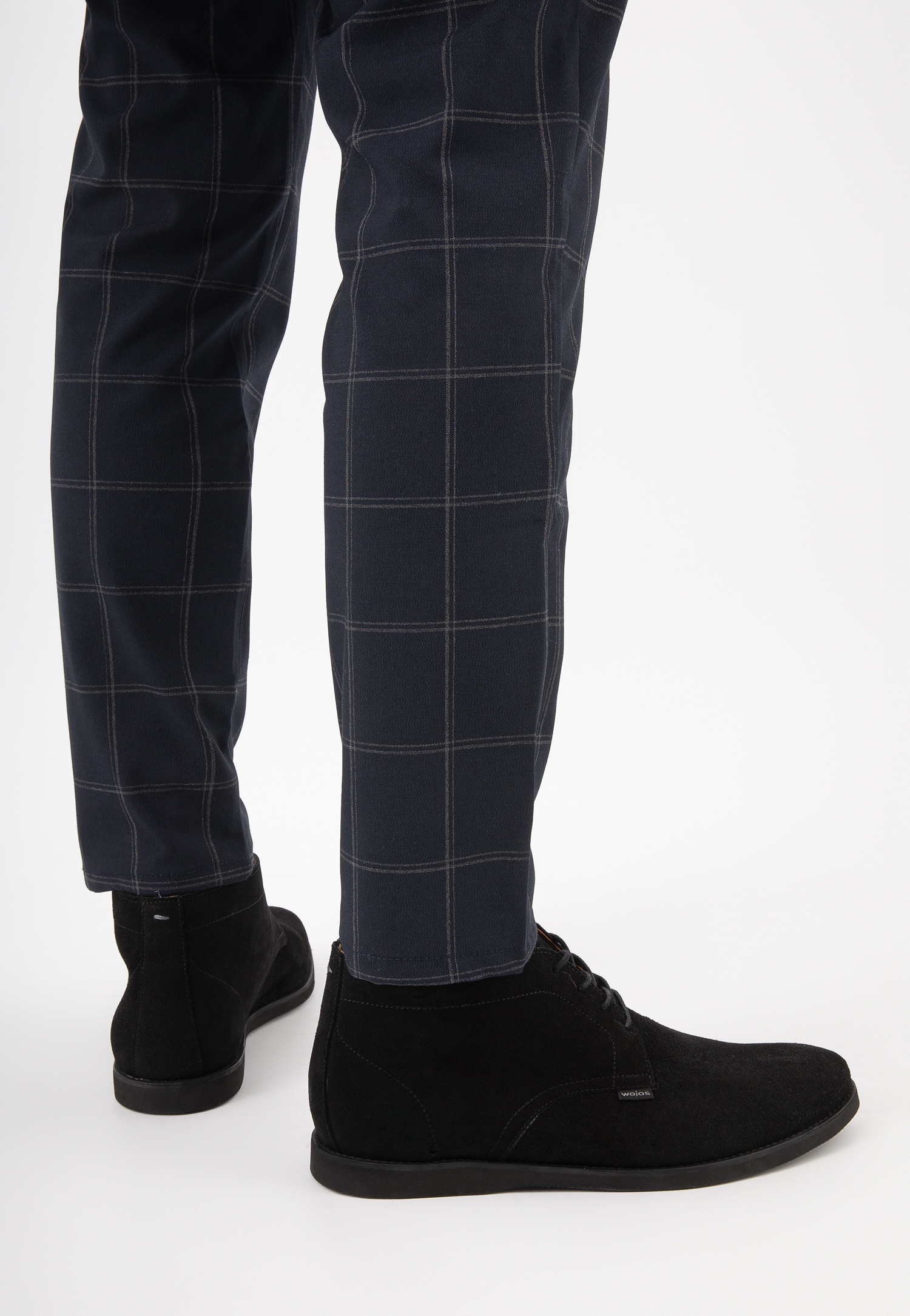 Stylowe czarne trzewiki męskie