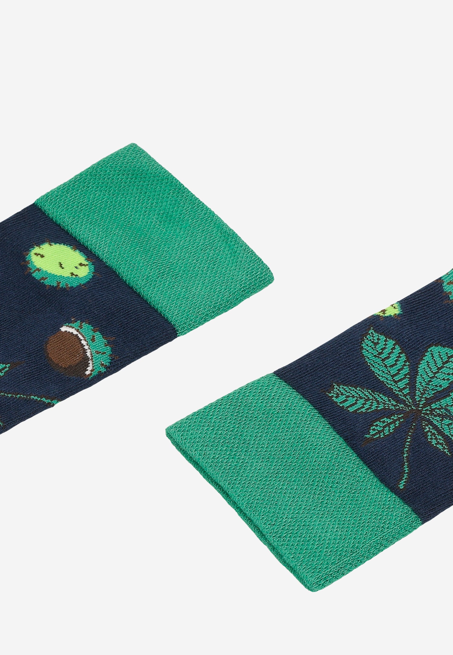 Granatowe skarpety w kasztany