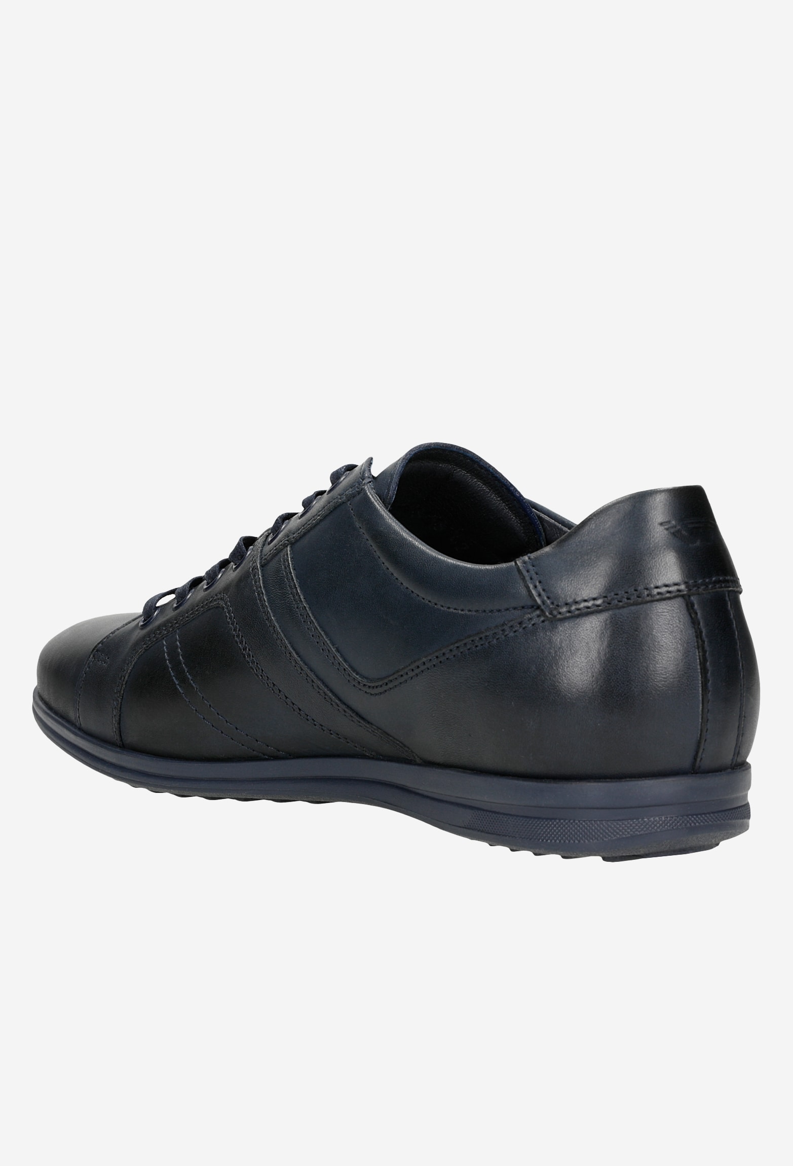 Brązowe sneakersy męskie wykonane ze skóry licowej