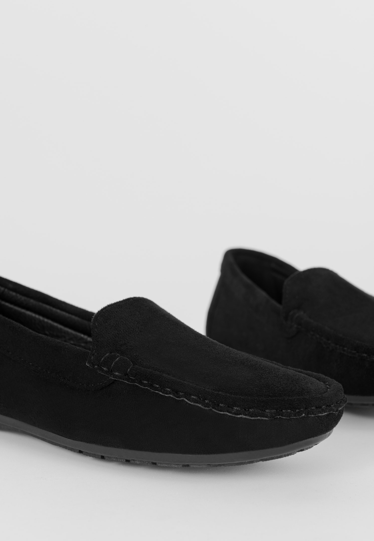 WJS czarne komfortowe mokasyny damskie