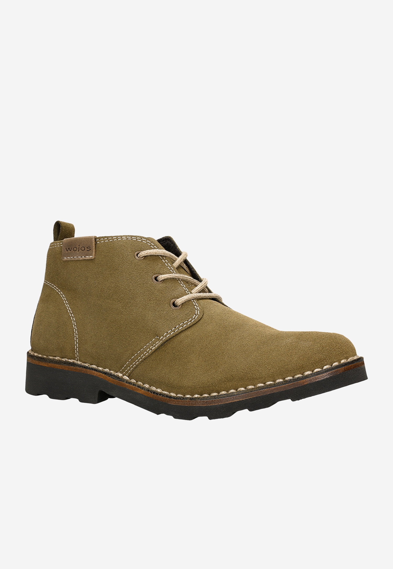 Trzewiki męskie z grantowej dwoiny welurpwej