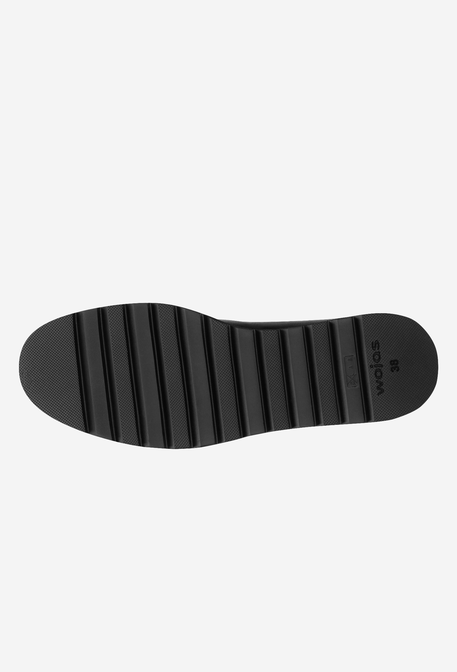 Czarne sznurowane półbuty damskie na wysokiej platformie