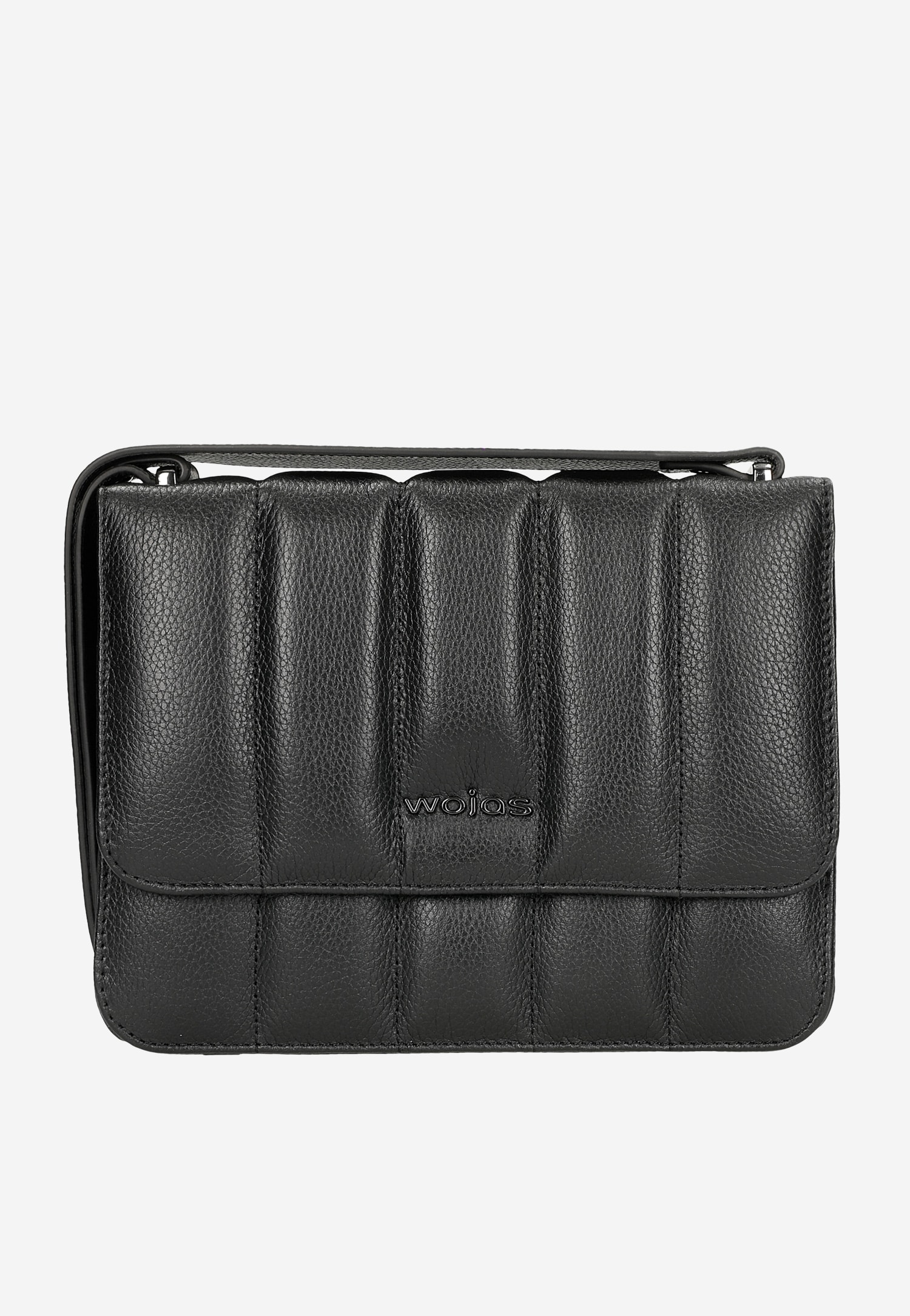 Mała czarna torebka damska z pikowanej skóry licowej