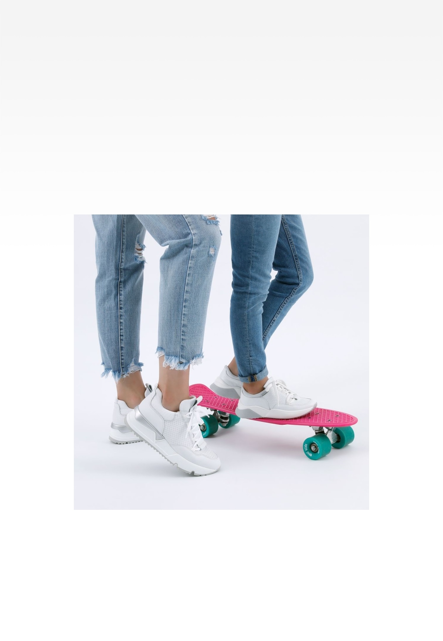 Półbuty Wojas x Bartek 8300089, dla dziewcząt, biały