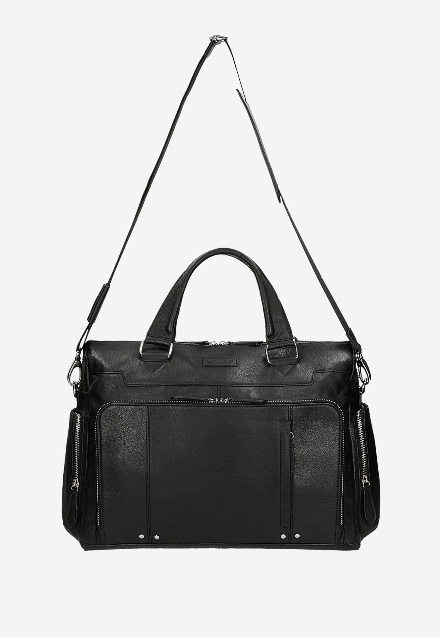 Duża weekendowa torba męska ze skóry licowej