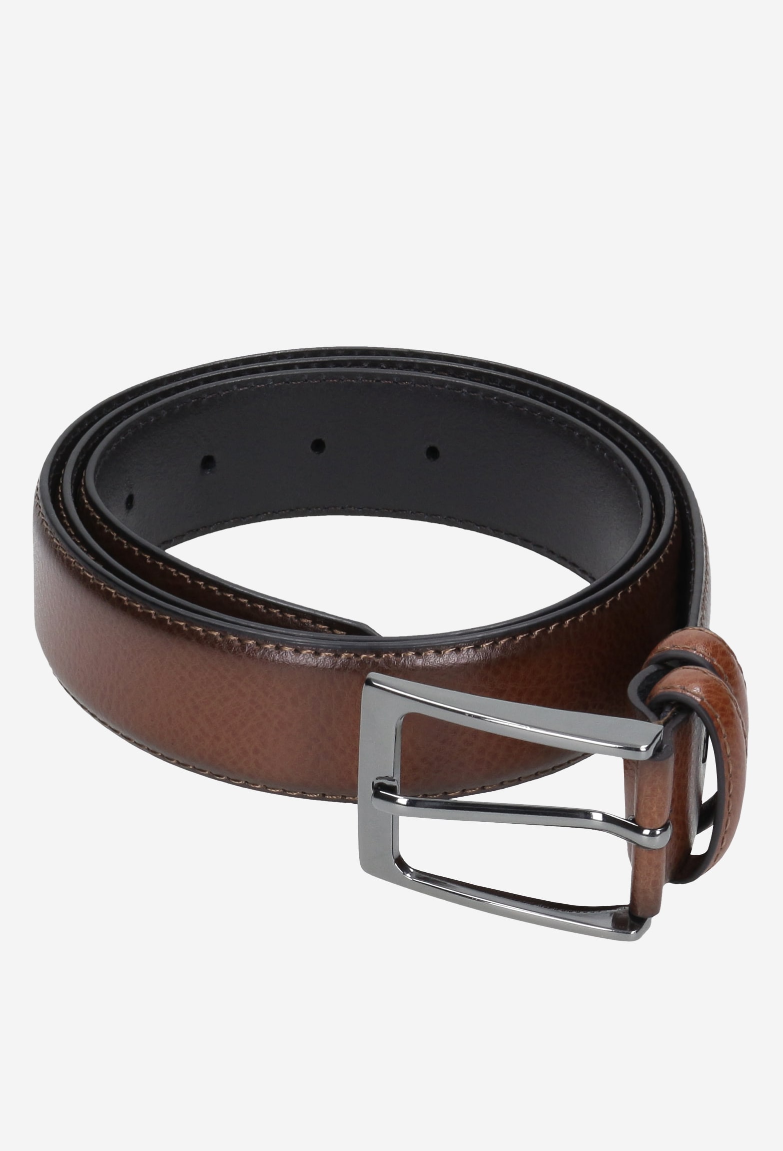 Jasnobrązowy skórzany pasek męski