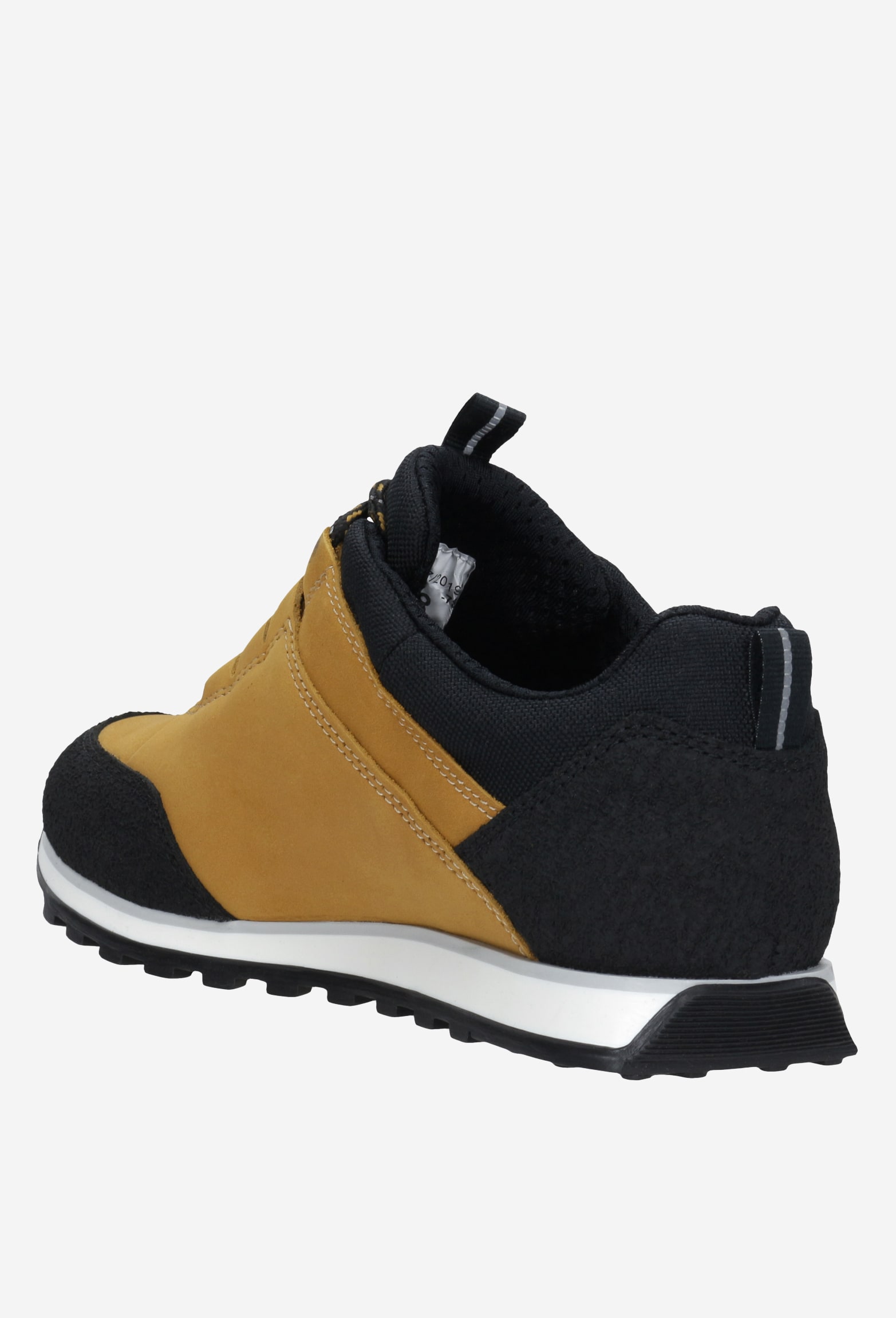 Żółto-czarne trekkingowe półbuty damskie