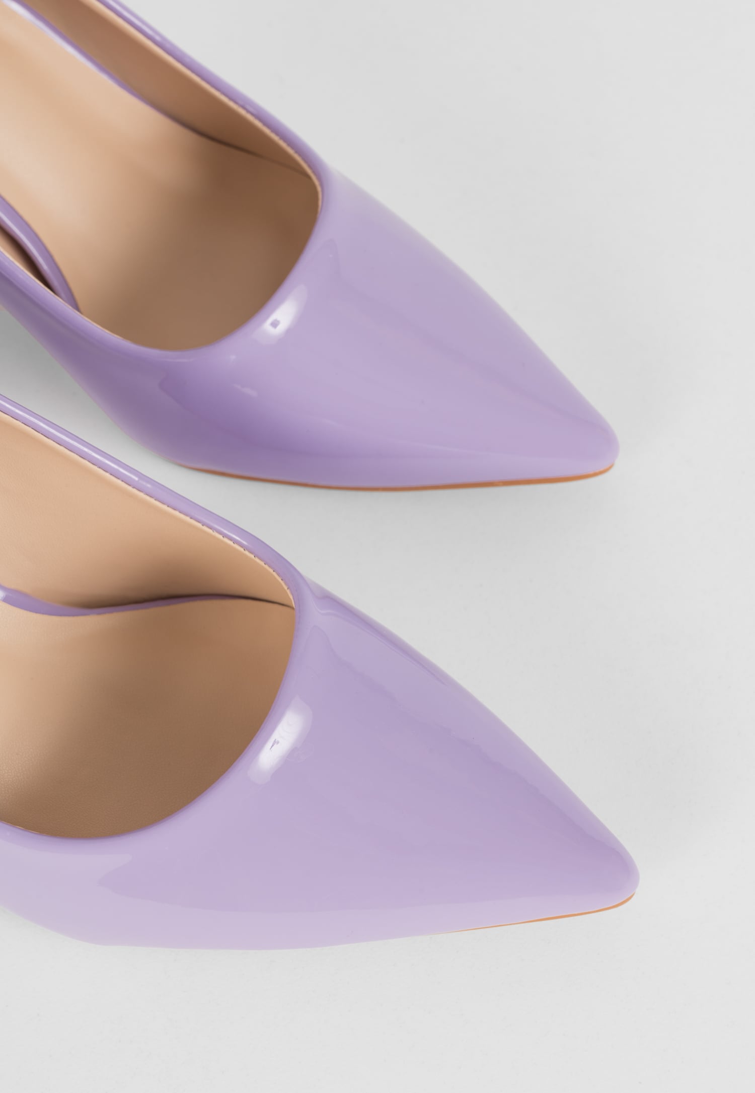 WJS neonowe różowe czółenka damskie z noskiem w szpic