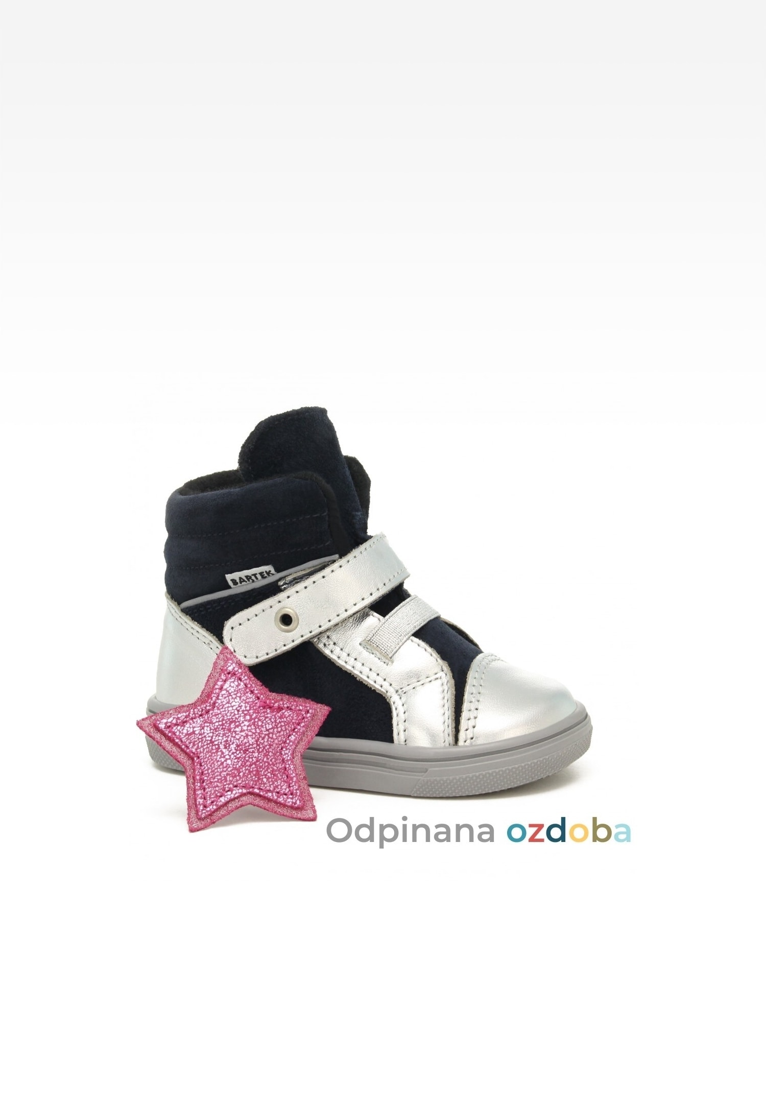 Trzewiki ocieplane BARTEK 11385011, dla dziewcząt, czarny