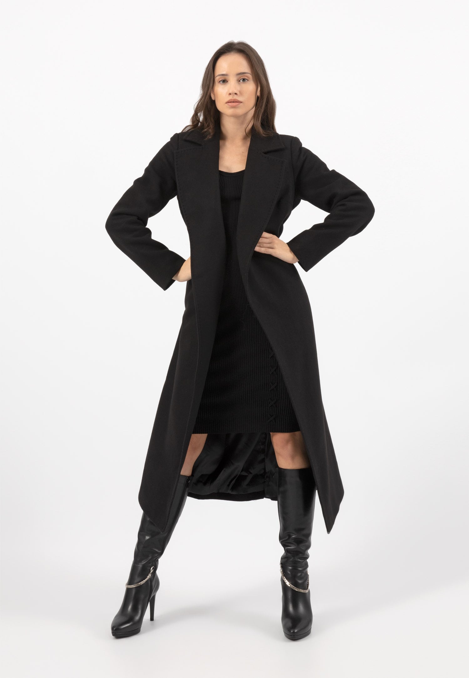 RELAKS płaszcz damski beżowy