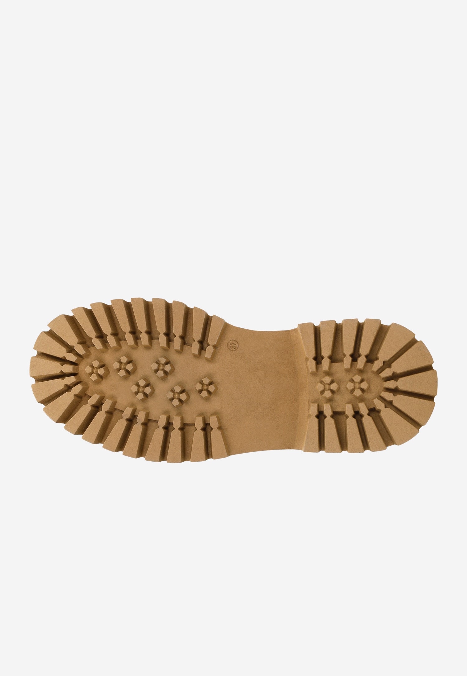 Beżowe wysokie sztyblety damskie ze skóry licowej