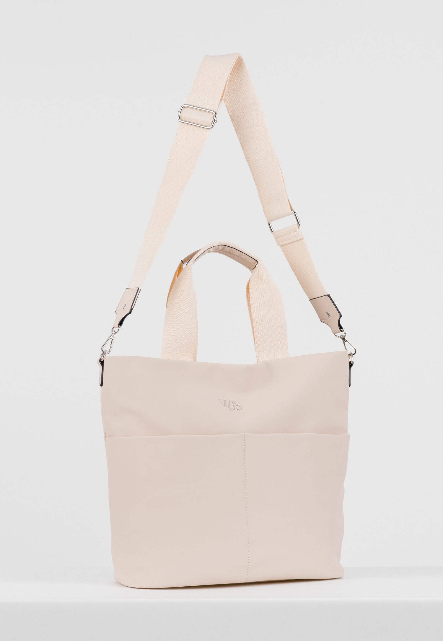 WJS duża torebka damska na co dzień w kolorze miętowym