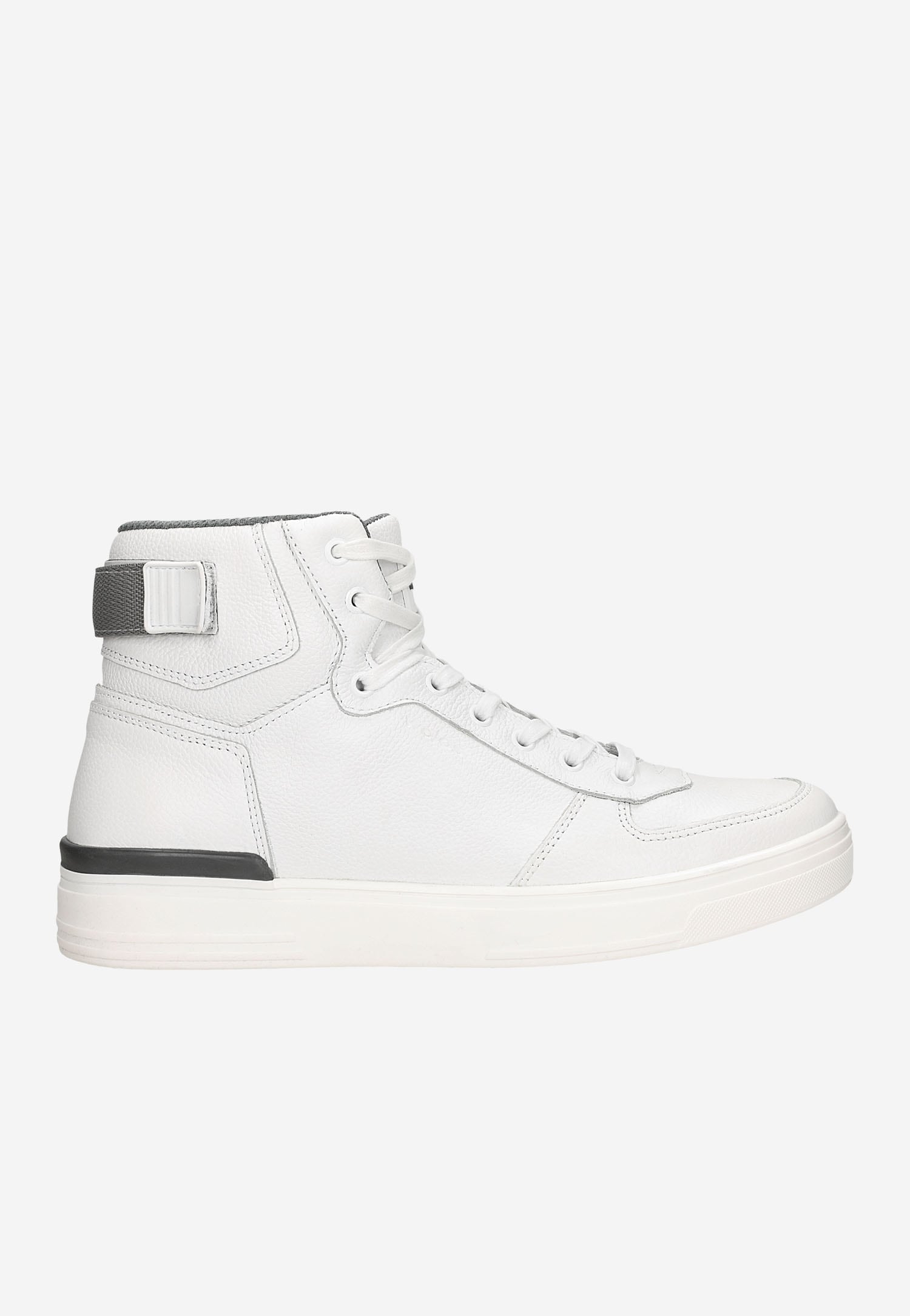 Czarne trampki męskie ze skóry licowej i nubuku