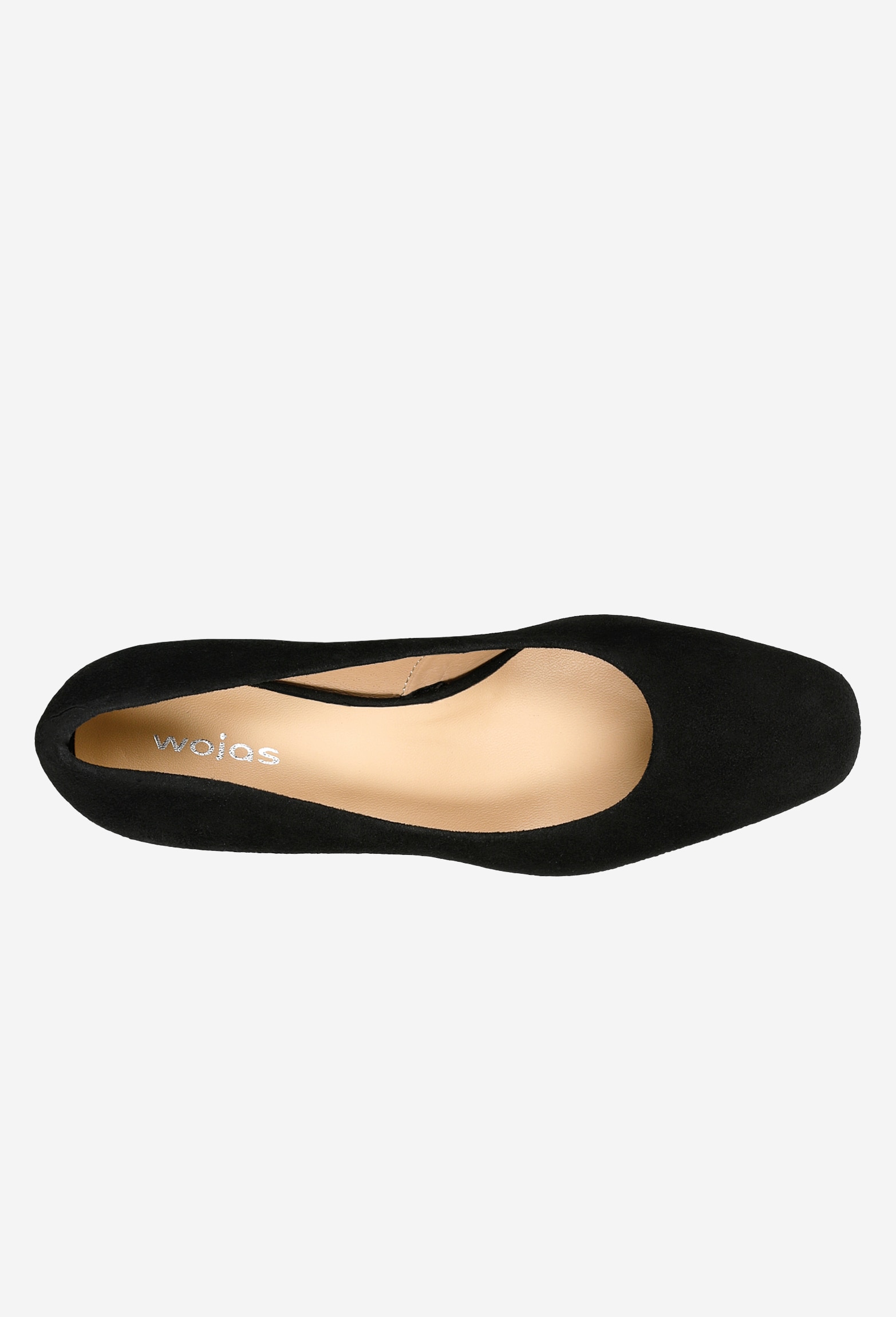 Szykowne welurowe czółenka damskie w kolorze czarnym