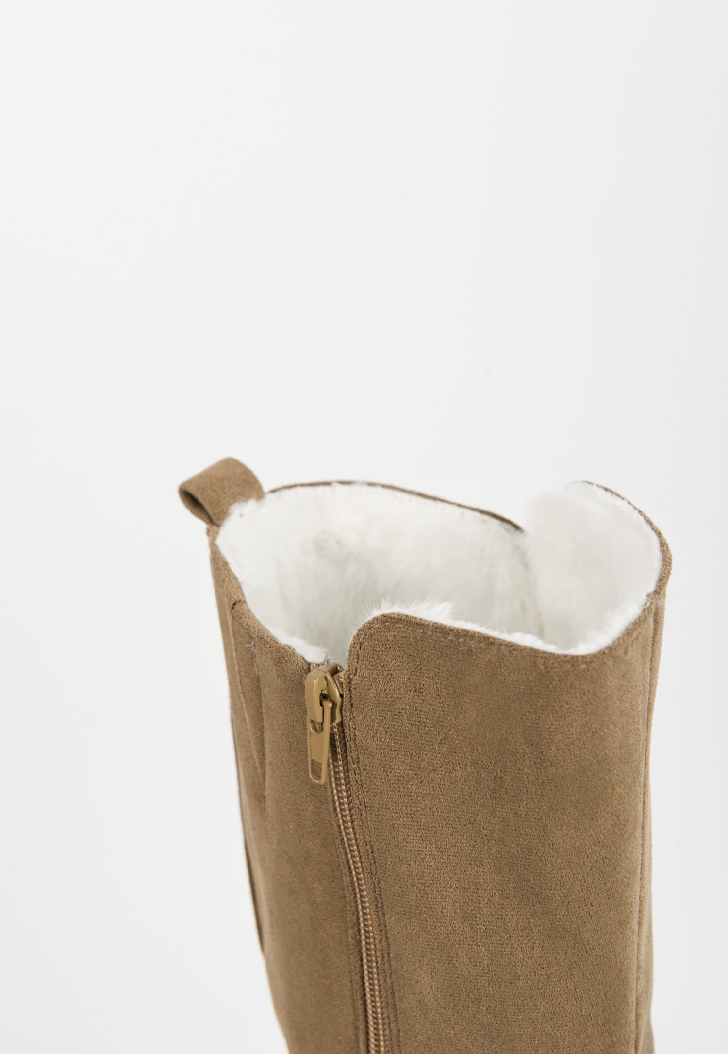 WJS jasnobrązowe kozaki damskie z ociepleniem